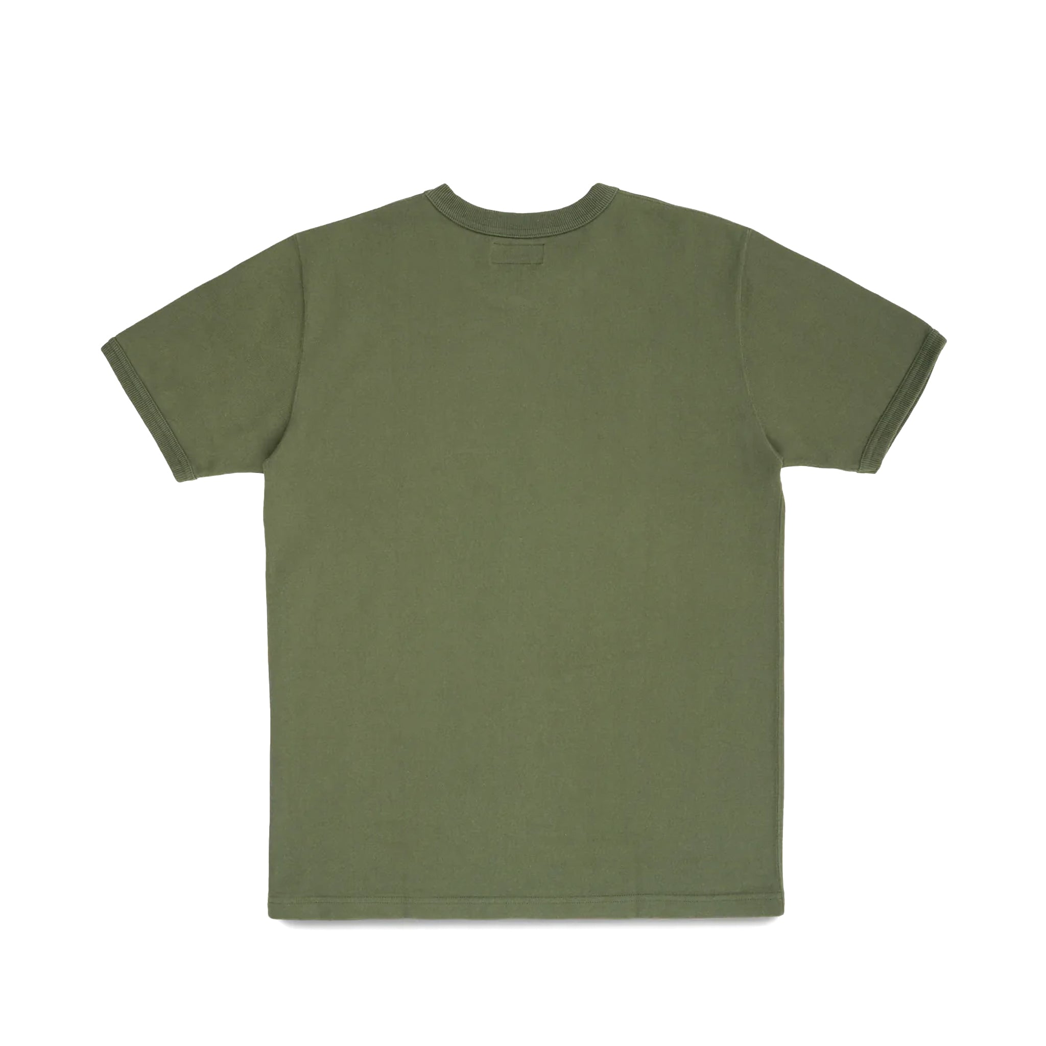 IHT-1600-OLV 11oz Cotton Knit Crew Neck T-Shirt - Olive