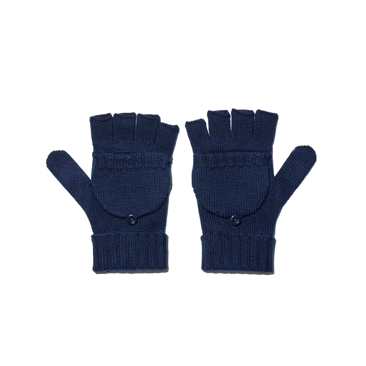 Mitten - Navy Merino Wool