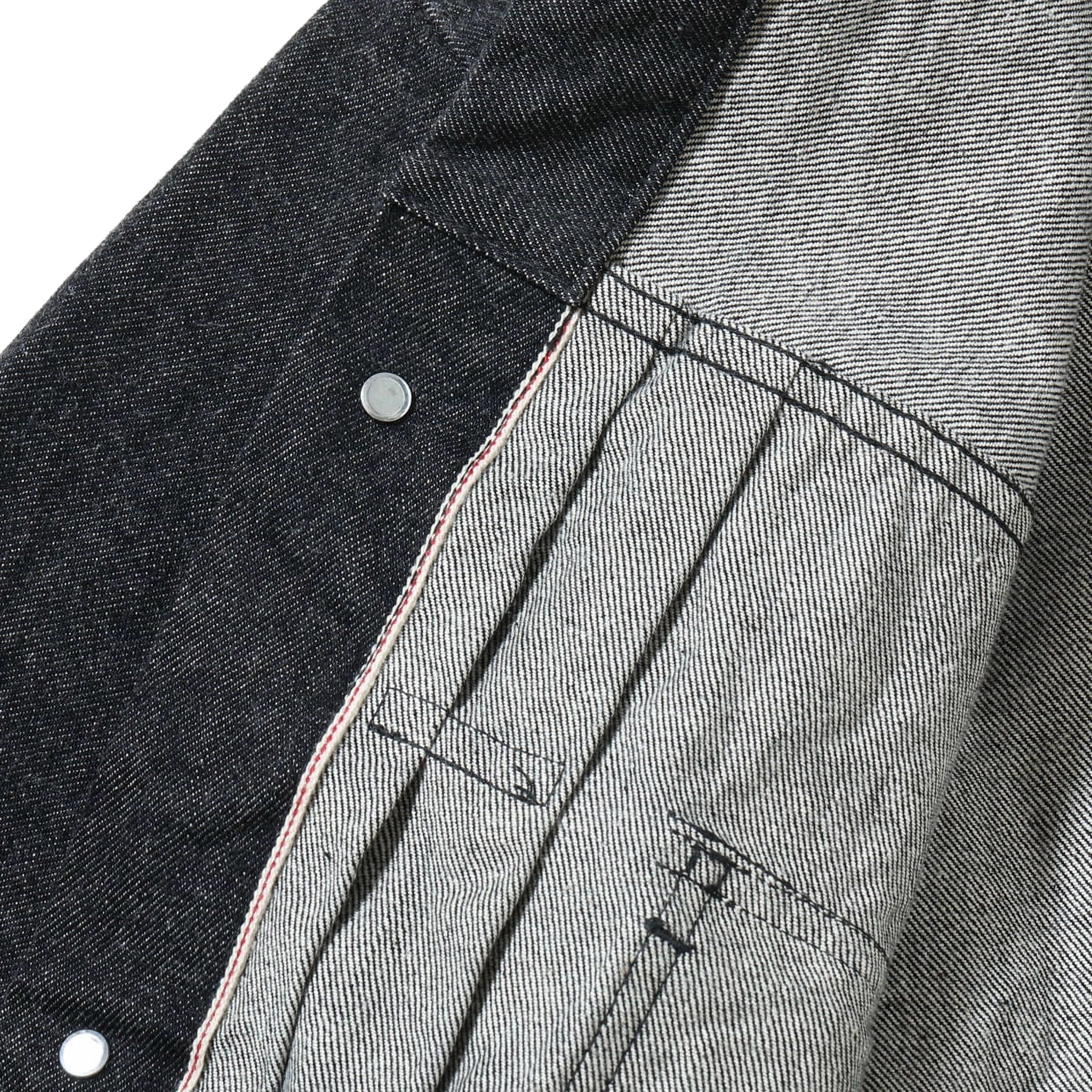 SC15650 14.25oz Black Selvedge Denim Jacket 1953 Model