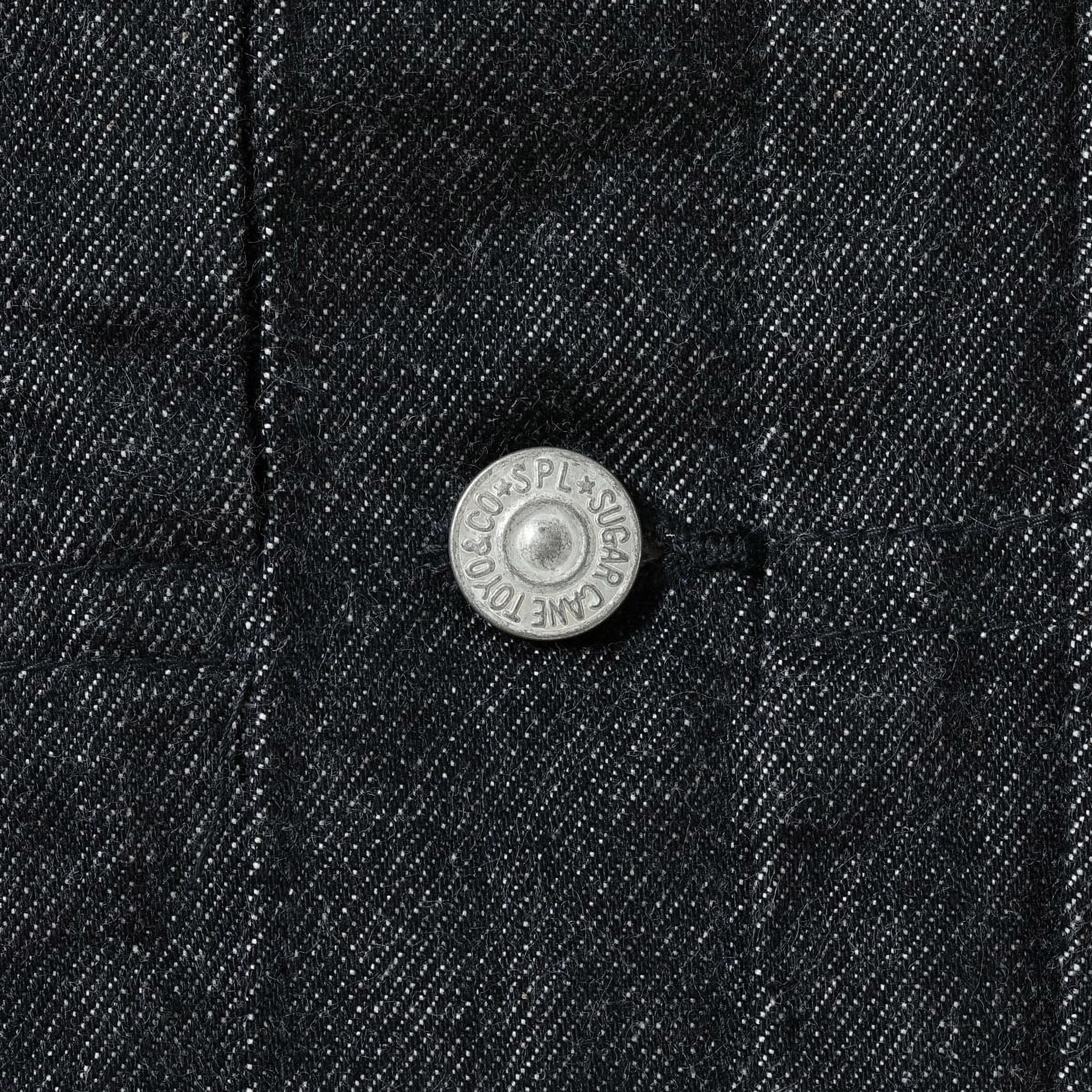 SC15650 14.25oz Black Selvedge Denim Jacket 1953 Model