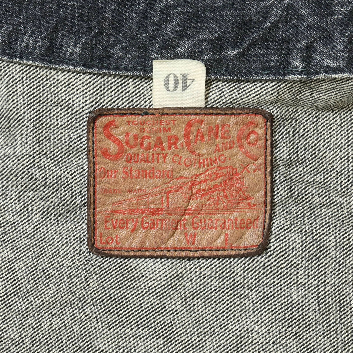 SC15650H 14.25oz Black Selvedge Denim Jacket 1953 Aged Model