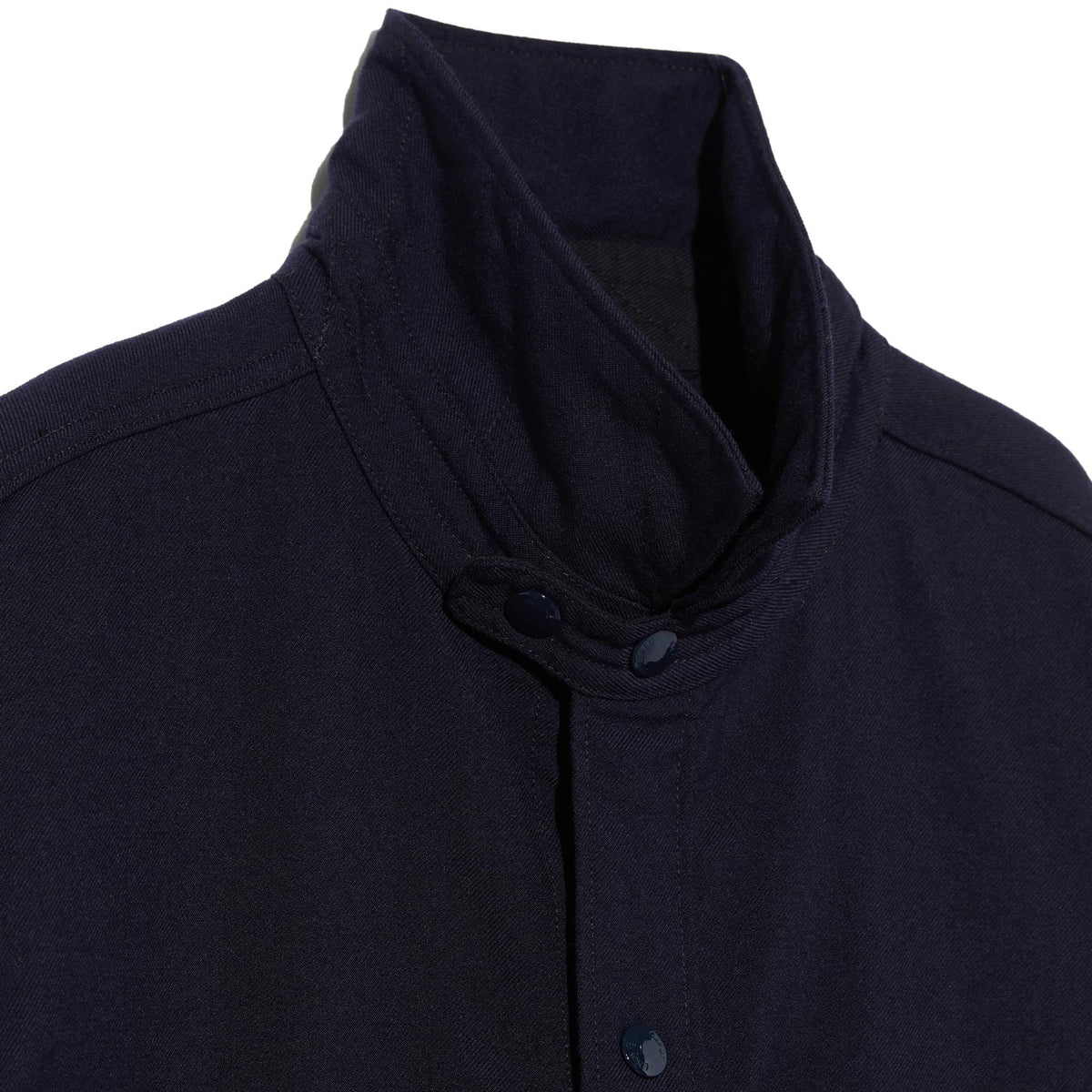 Stag Shirt Jacket - Dark Navy Wool Uniform Serge