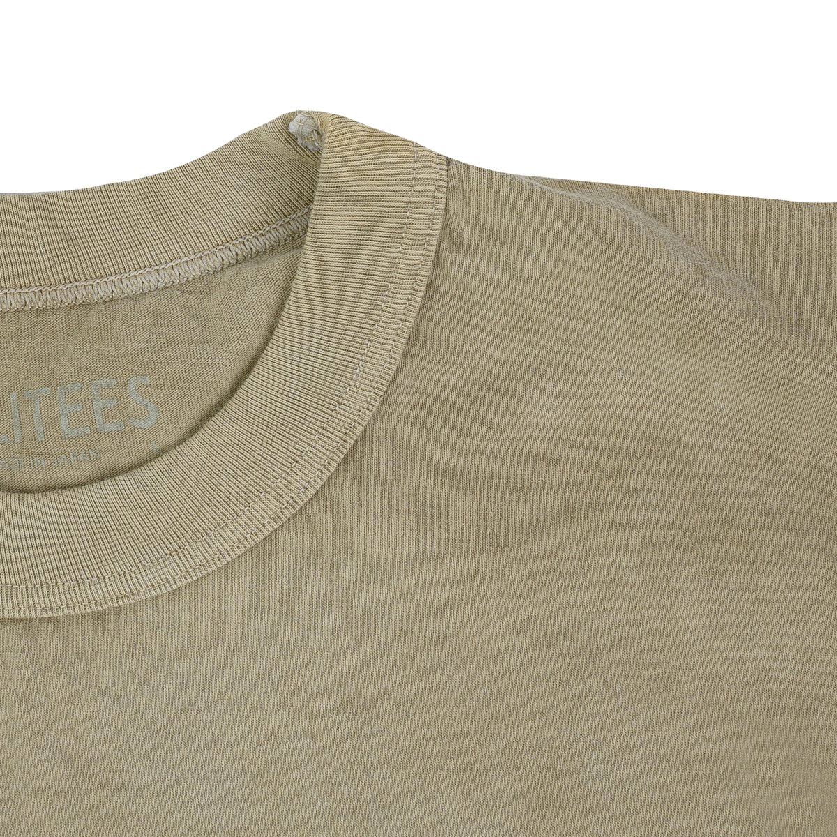 UTIL-HDYE-SGRN 5.5oz Loopwheel Crew Neck T-Shirt - Hand Dyed Sage Green