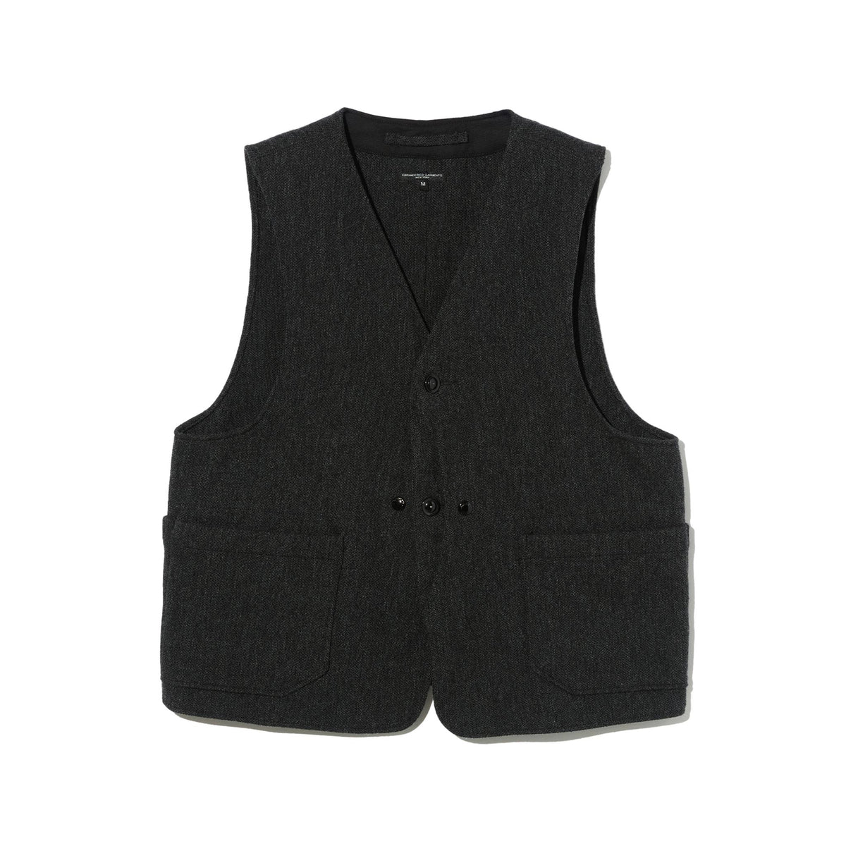 Upland Vest - Charcoal Wool Poly Heavy Tweed