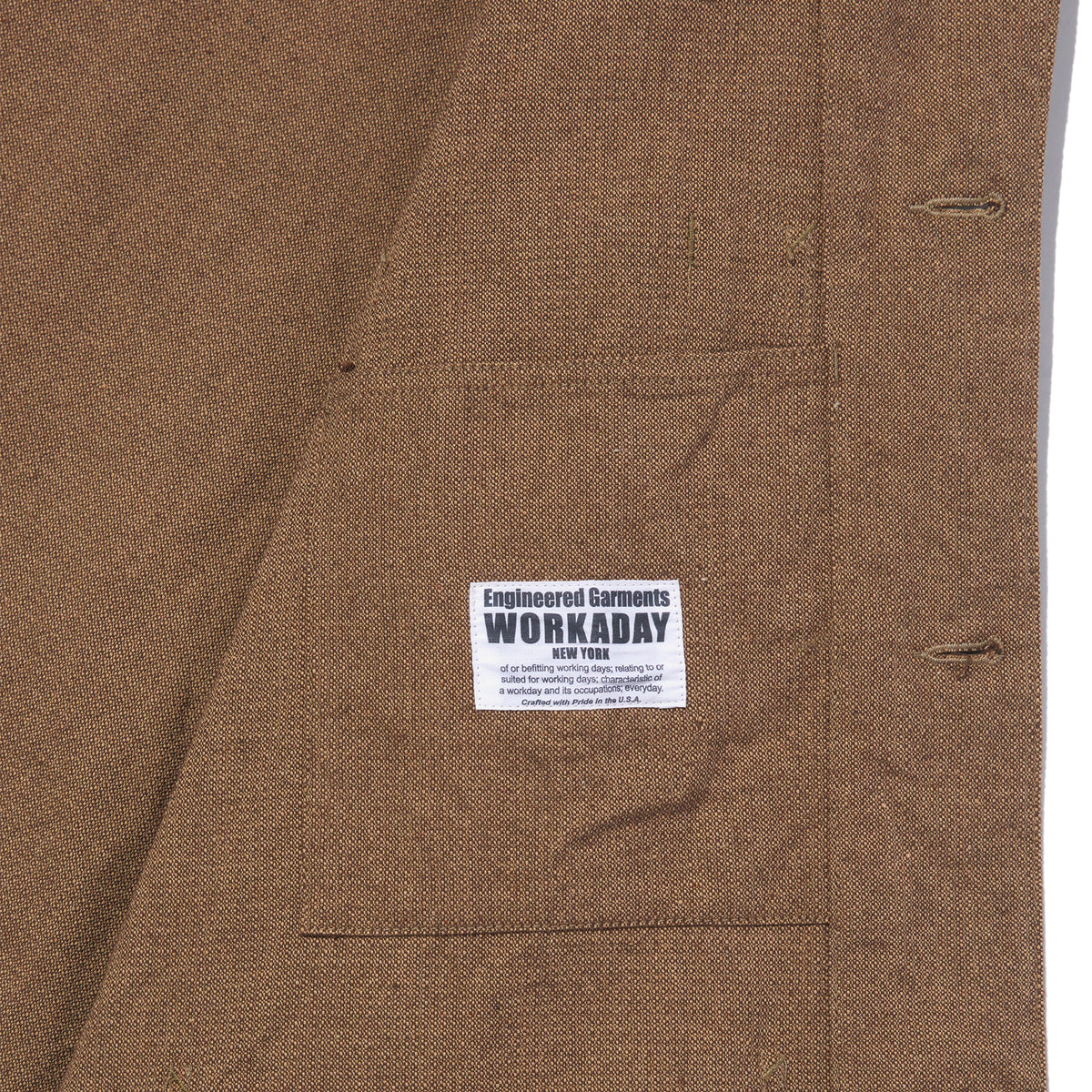 Utility Jacket  - Brown CP Homespun