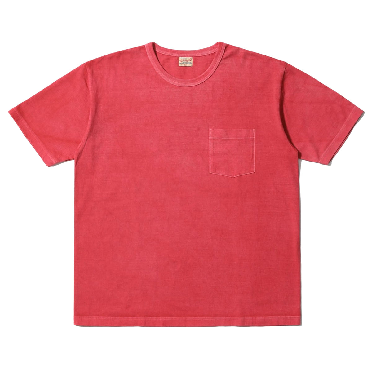 WV79531 Pigment Dyed Pocket Tee - Red