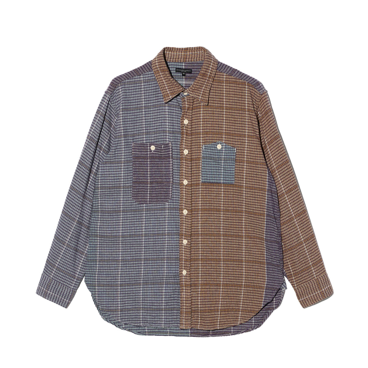 Work Shirt - Multi Color Cotton Color Block Check