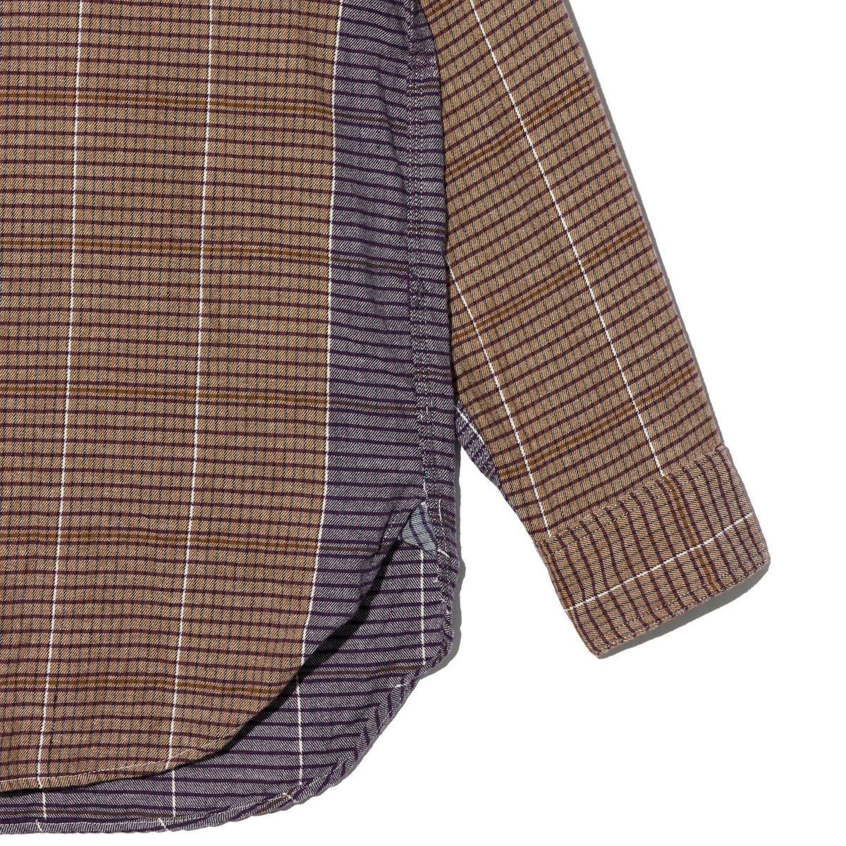 Work Shirt - Multi Color Cotton Color Block Check