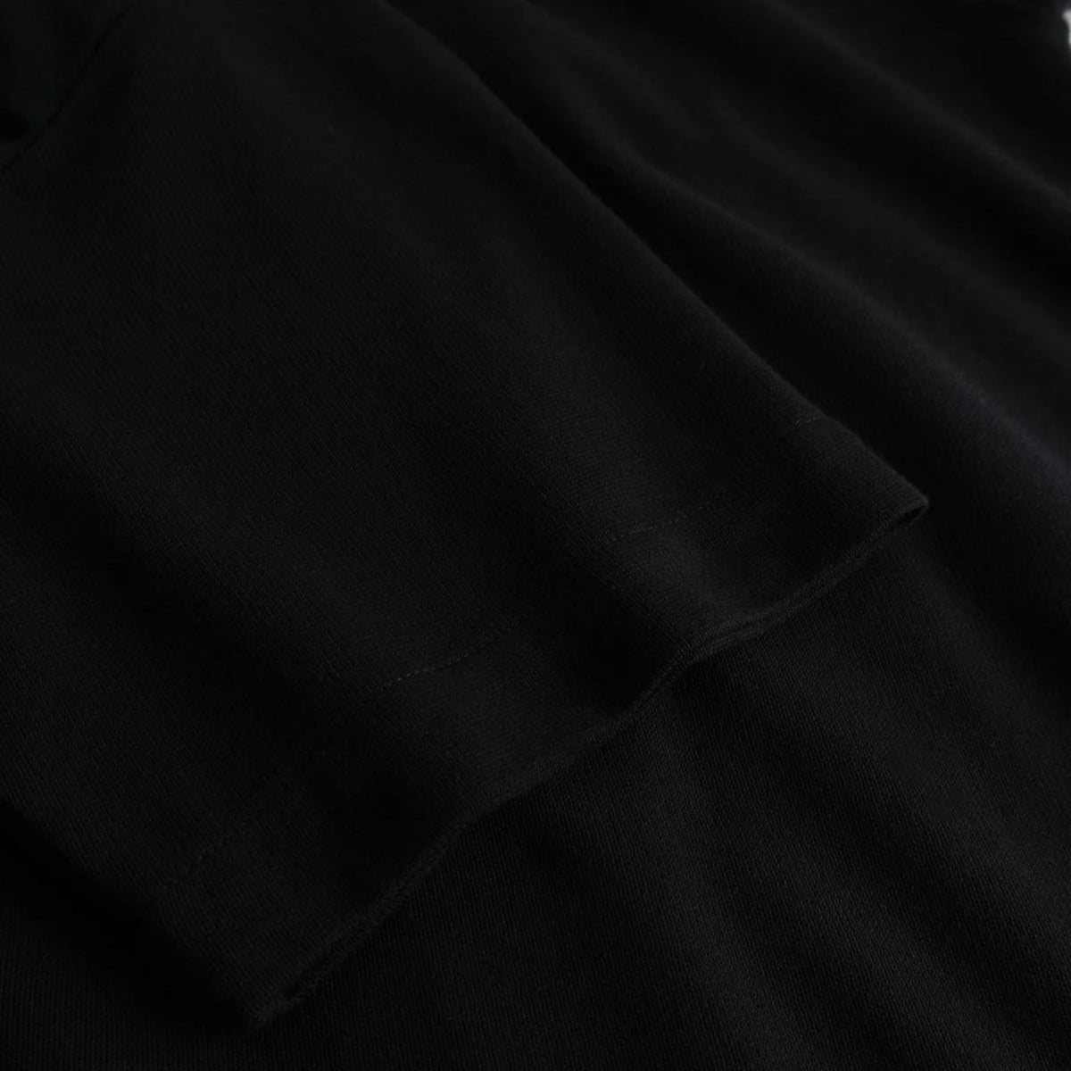 Coral Wide Collar Shirt Rachel Mesh - Black