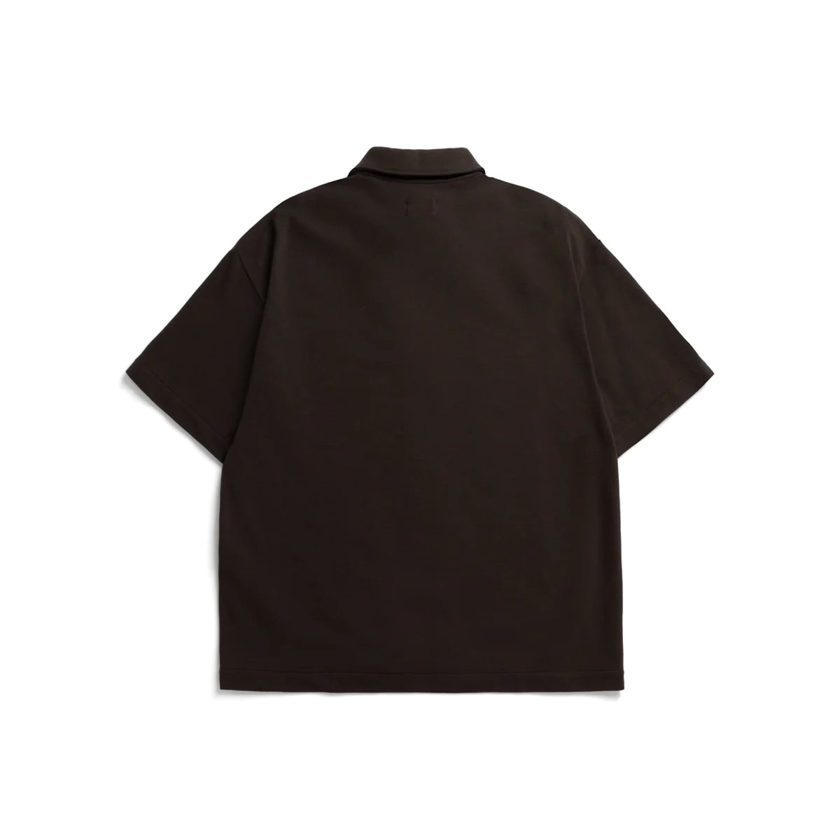 Coral Wide Collar Shirt Rachel Mesh - Brown