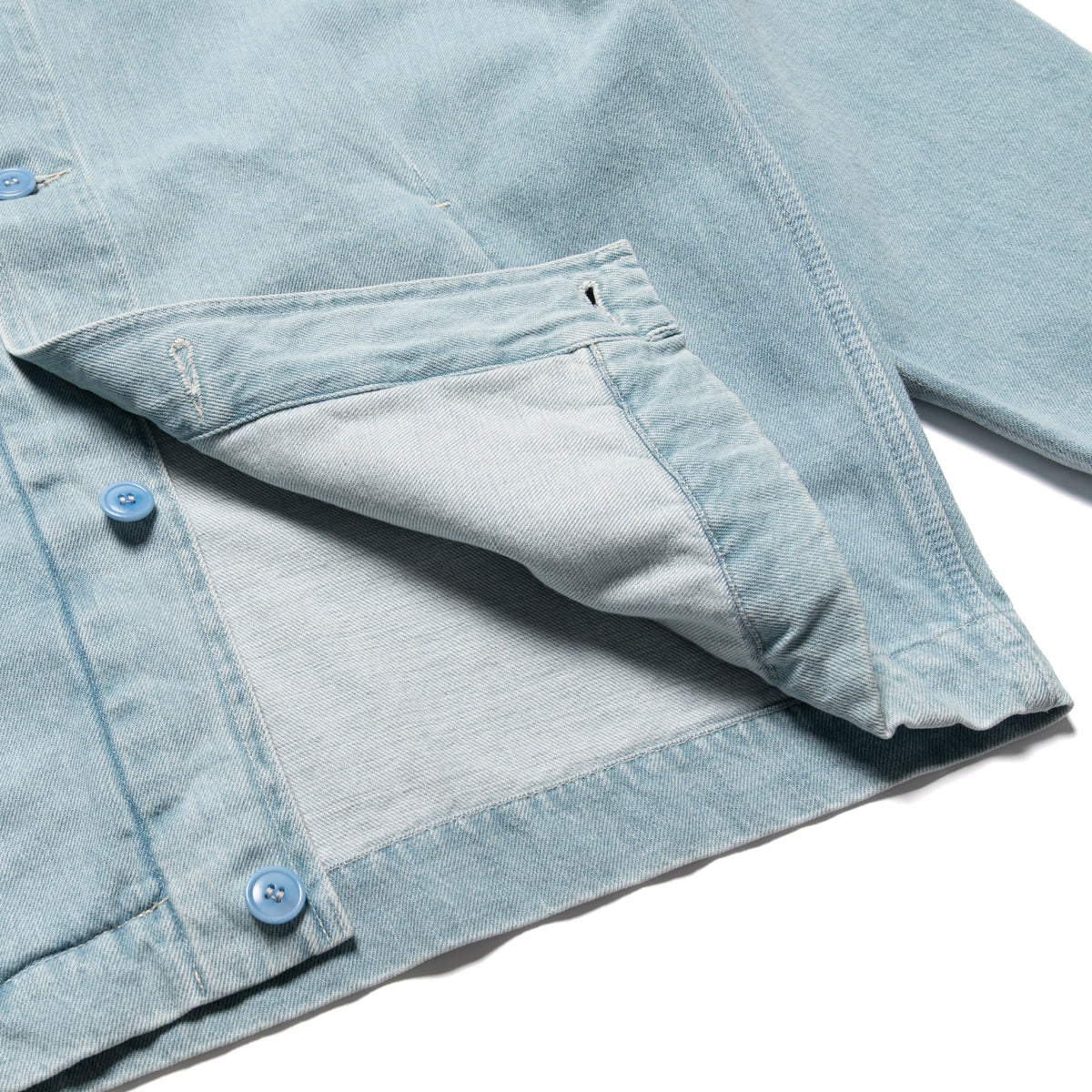 Lux J Jacket Midweight Denim - Bleach