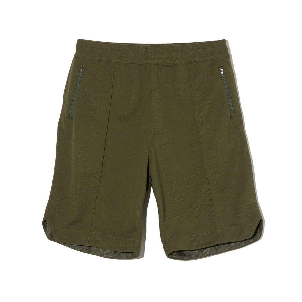 BB Short - Olive Diamond Poly Knit
