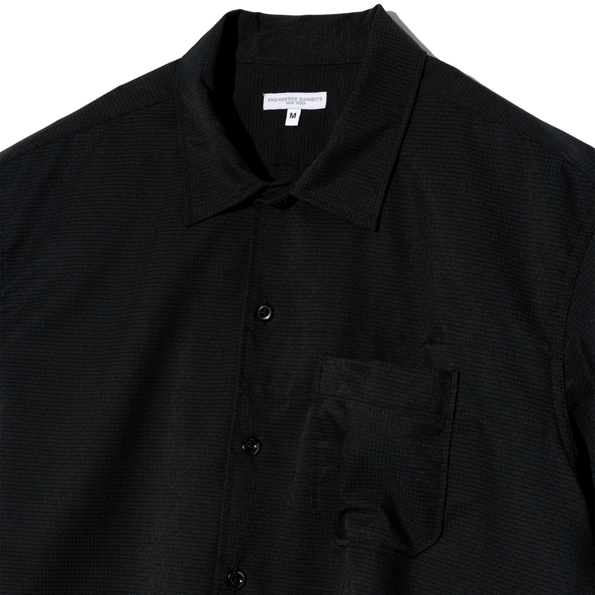 Camp Shirt - Black Polyester Mesh