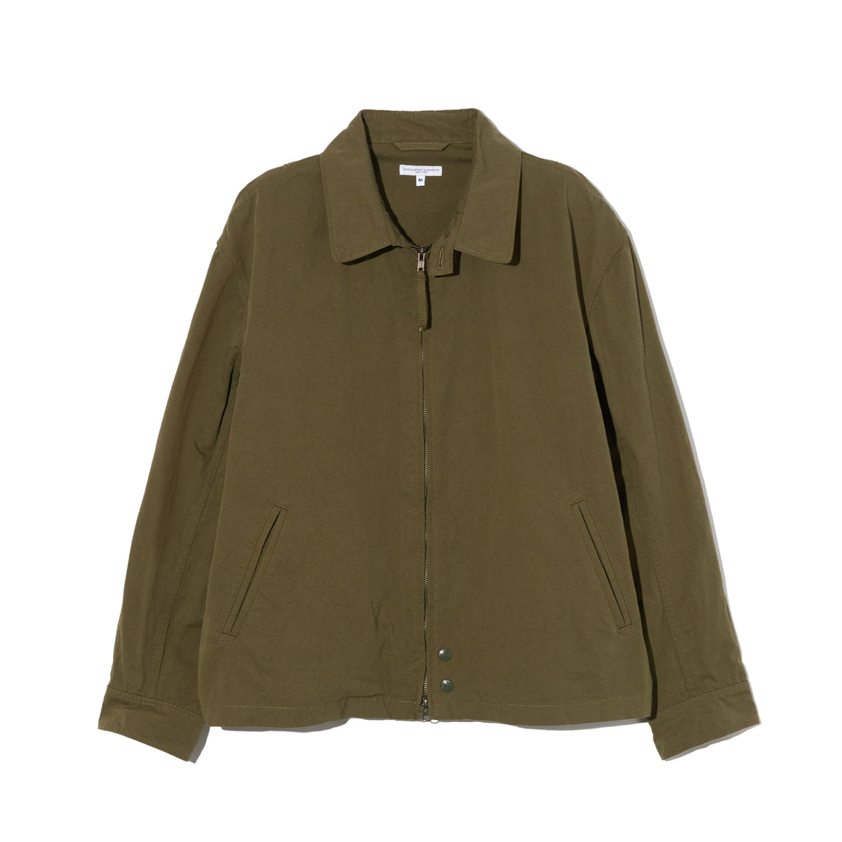 Claigton Jacket - Olive Cotton Sanded Cloth