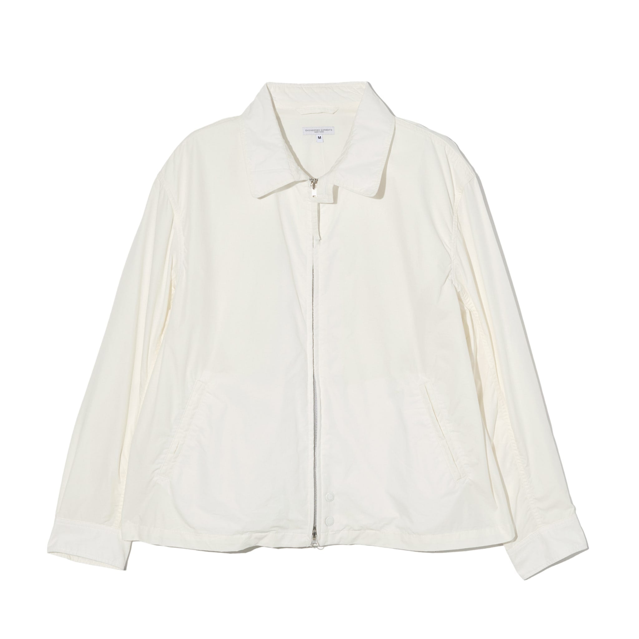 Claigton Jacket - White Lightweight Nyco Poplin