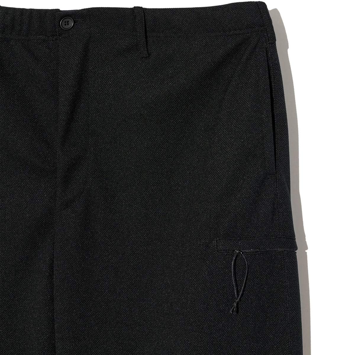 Drawstring Pant - Black Diamond Poly Knit
