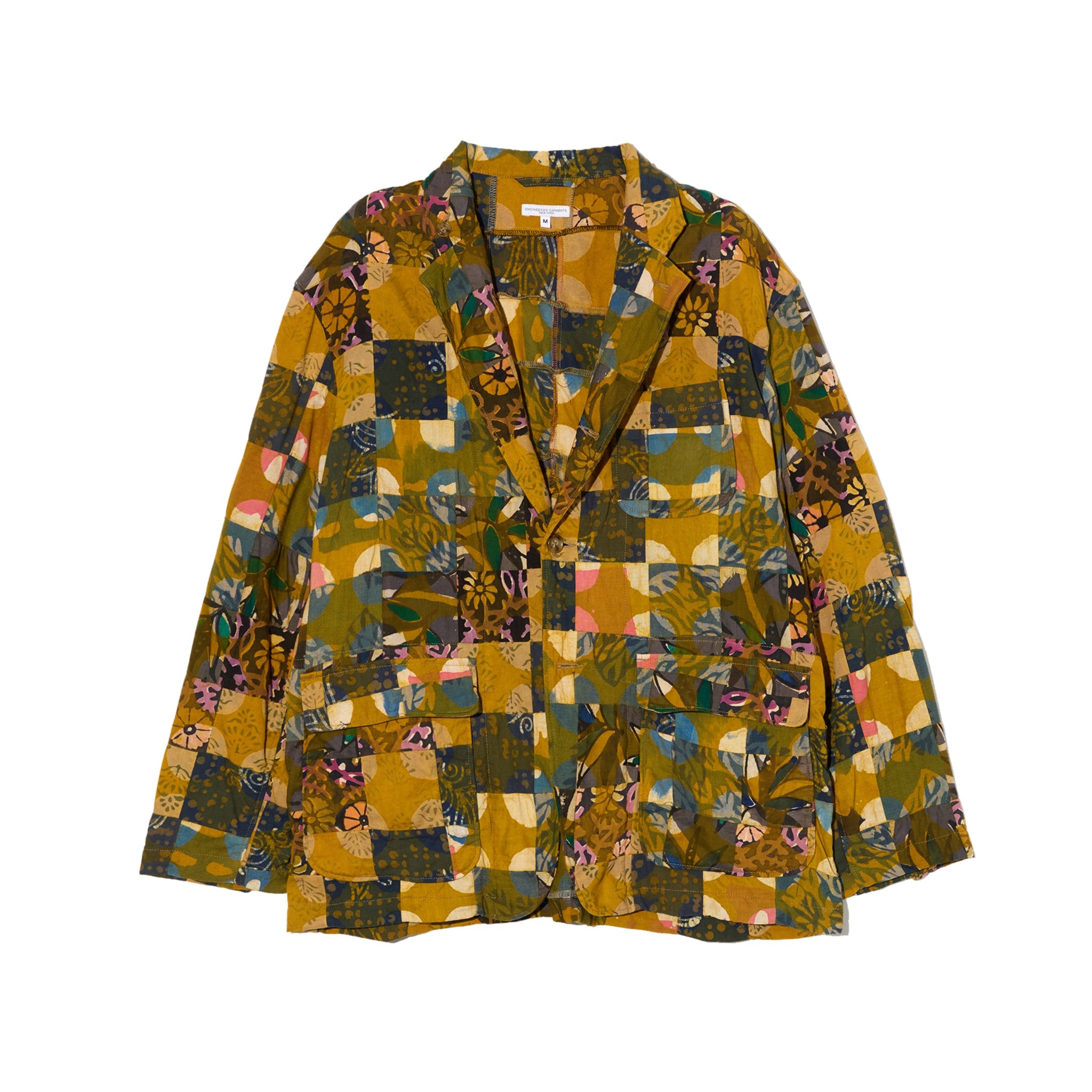 Loiter Jacket - Olive Cotton Multi Pattern Patchwork