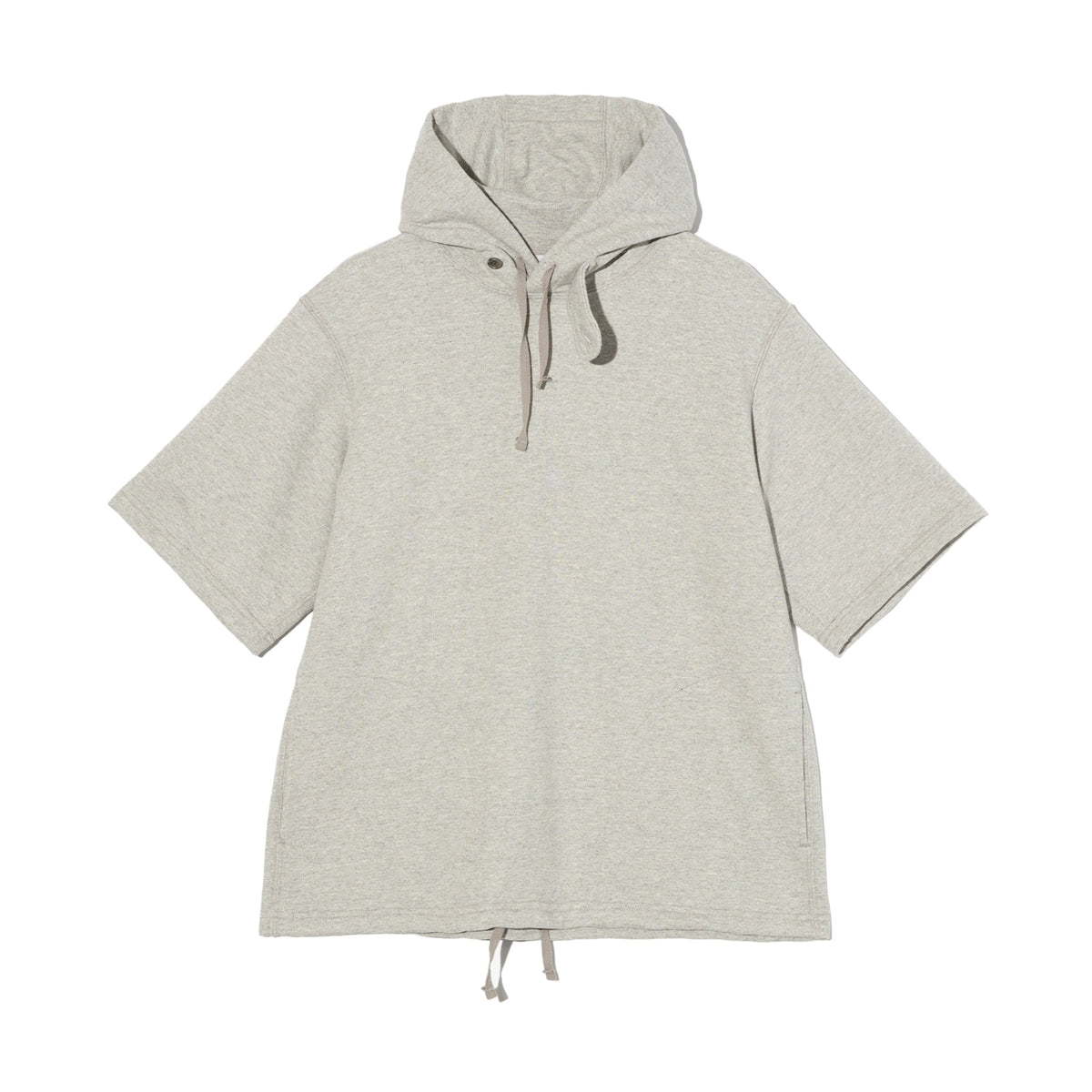 Short Sleeve Hoody - Heather Grey French Terry