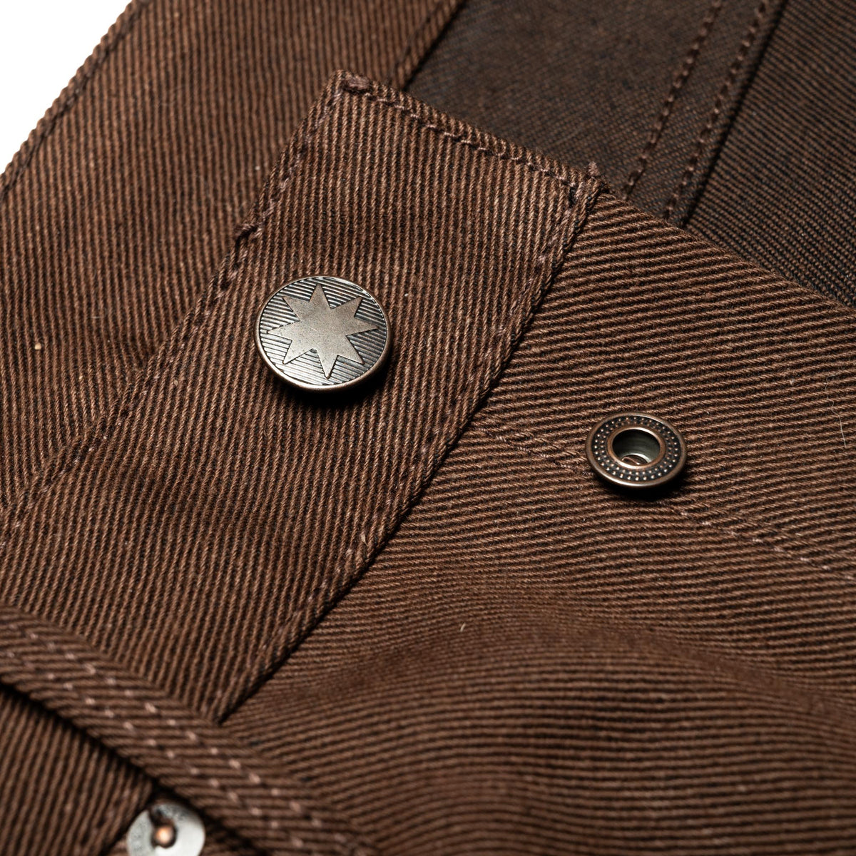 Portola Classic Taper 15 oz Dark Brown Selvedge Denim