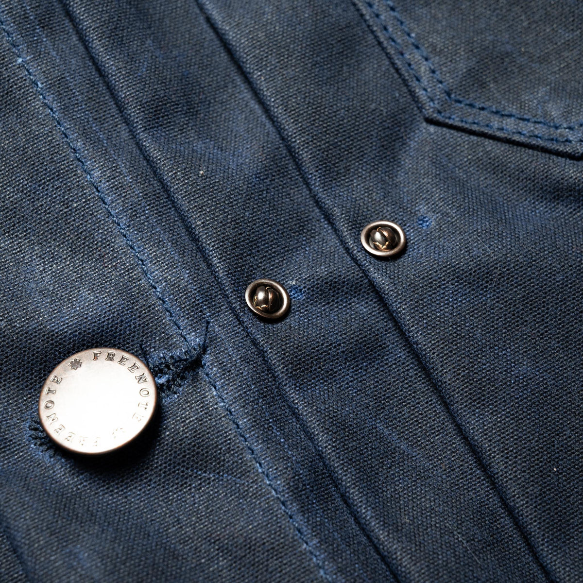 RJ-1 Riders Jacket Waxed Canvas - Navy (Navy Lining)