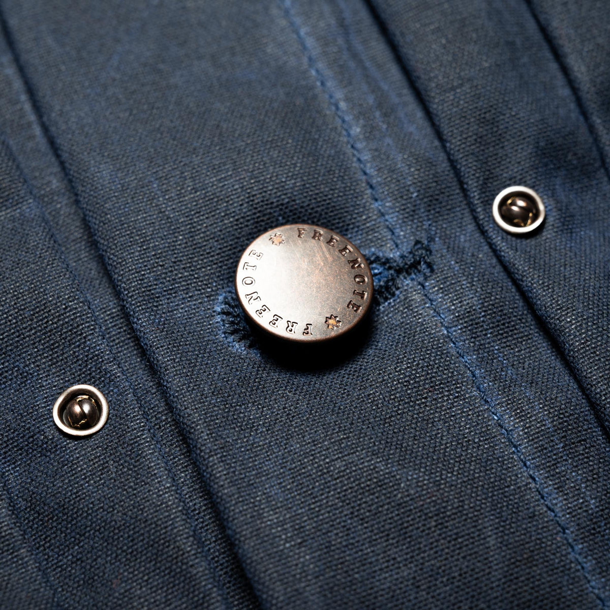 RJ-1 Riders Jacket Waxed Canvas - Navy (Navy Lining)