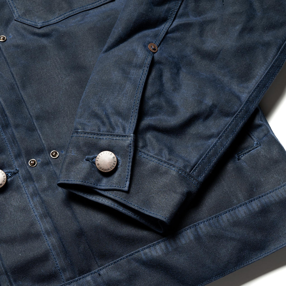 RJ-1 Riders Jacket Waxed Canvas - Navy (Navy Lining)