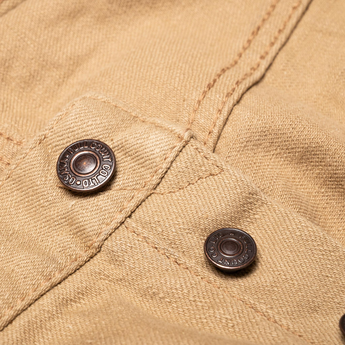 0105BE Wide Straight 12oz Slub Selvedge Denim Beige