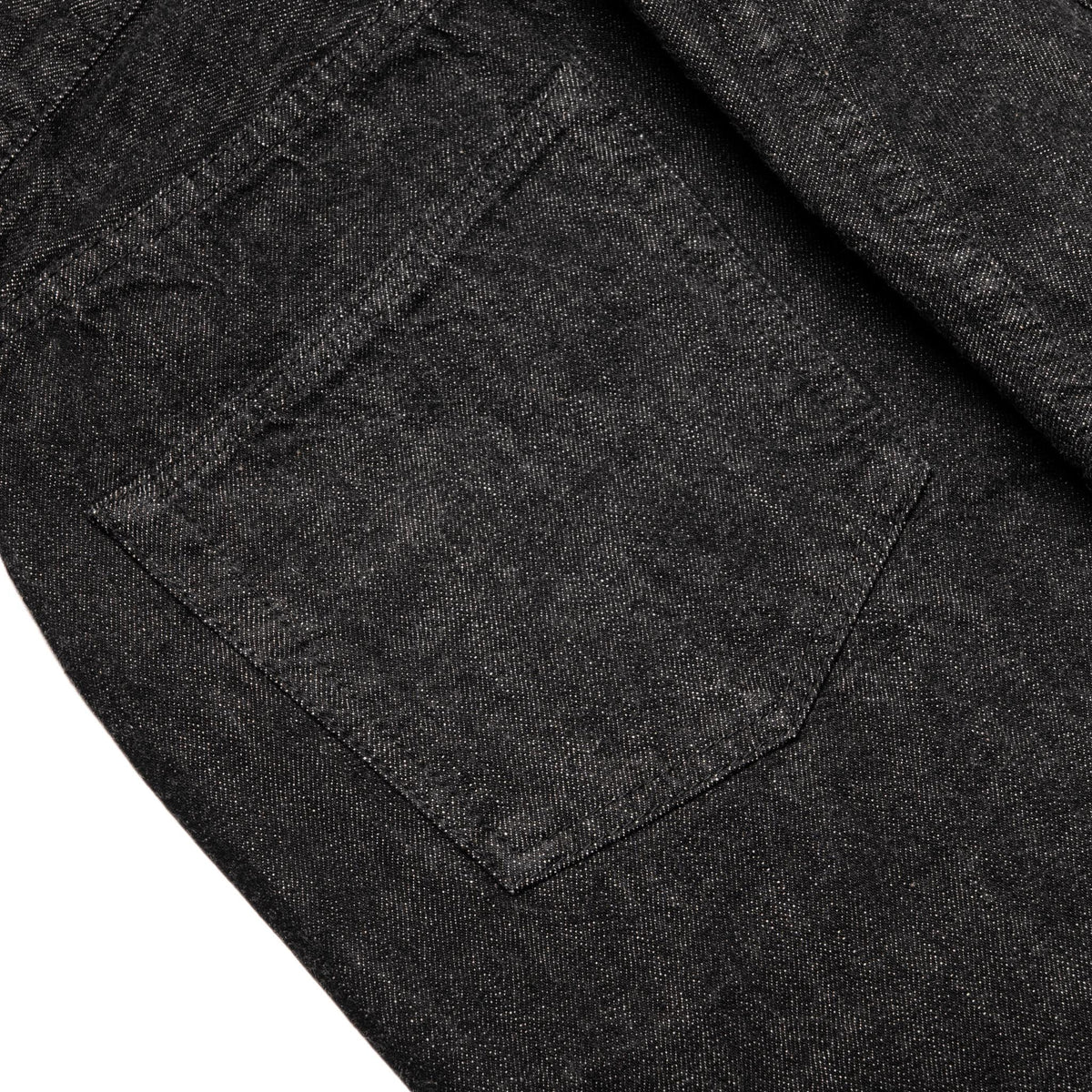 0105BK Wide Straight 13.7oz Selvedge Denim - Black