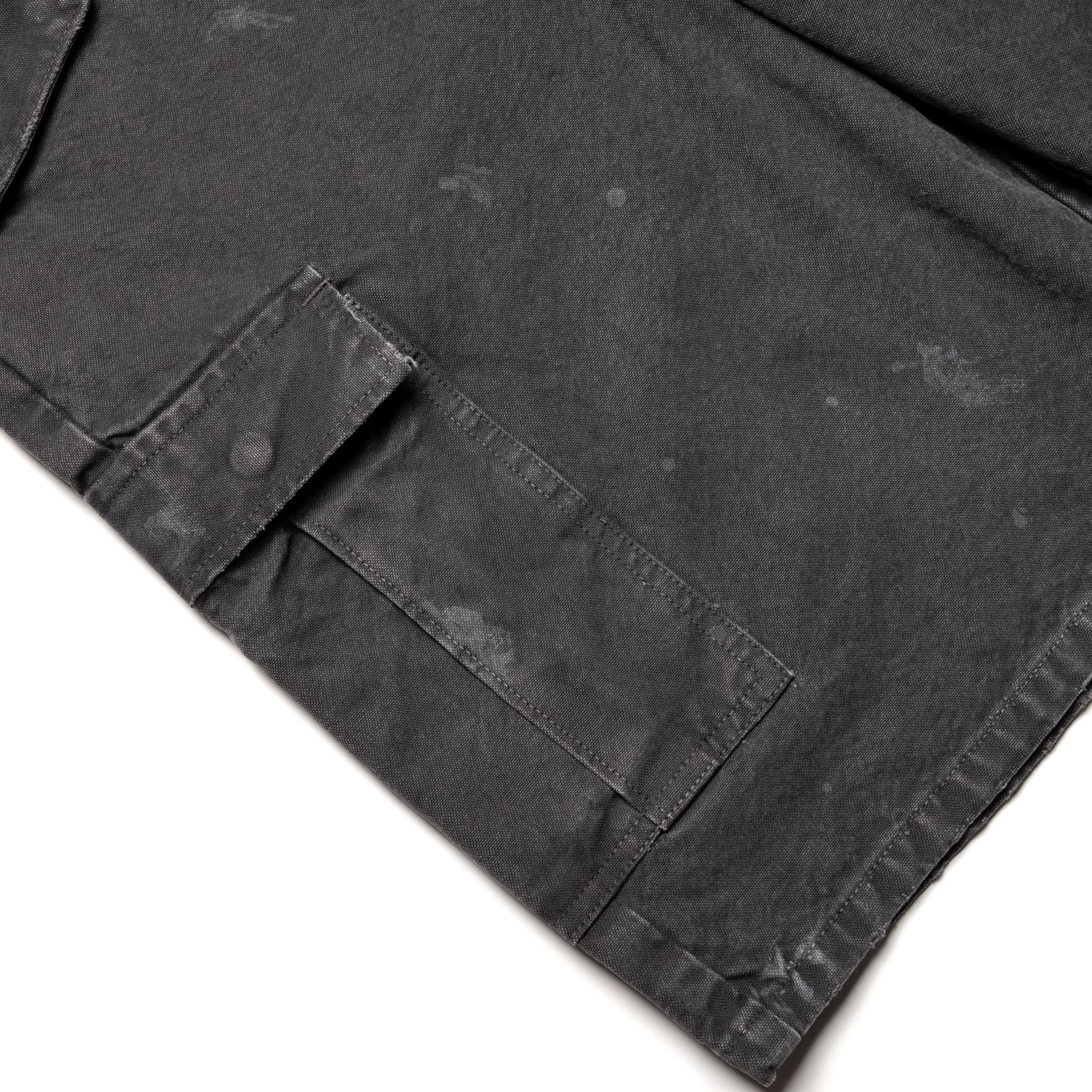 1144VE Tent Cloth Field Cargo Shorts VE (Vintage Effect) Faded Black