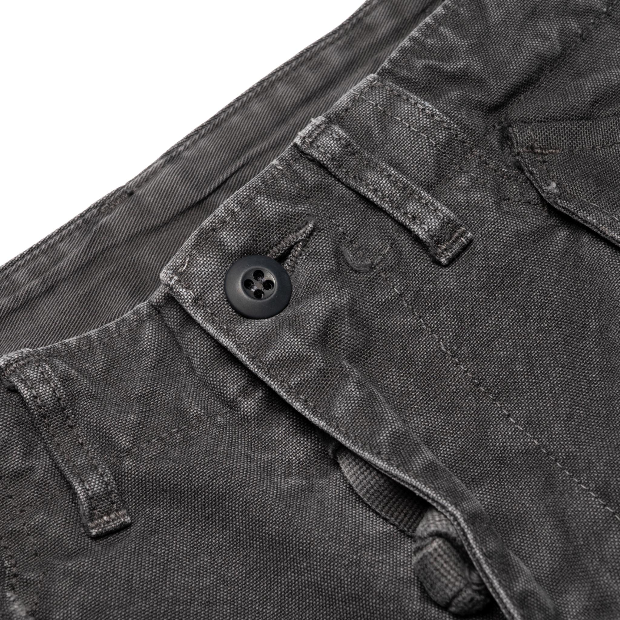 1144VE Tent Cloth Field Cargo Shorts VE (Vintage Effect) Faded Black