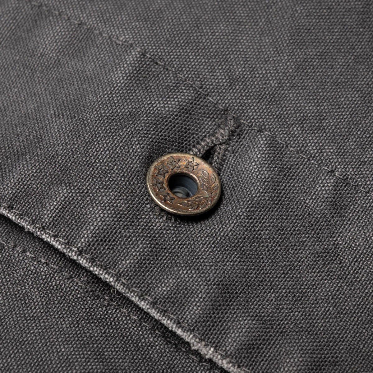 2053VE Tent Cloth Chore Jacket VE (Vintage Effect) Faded Black