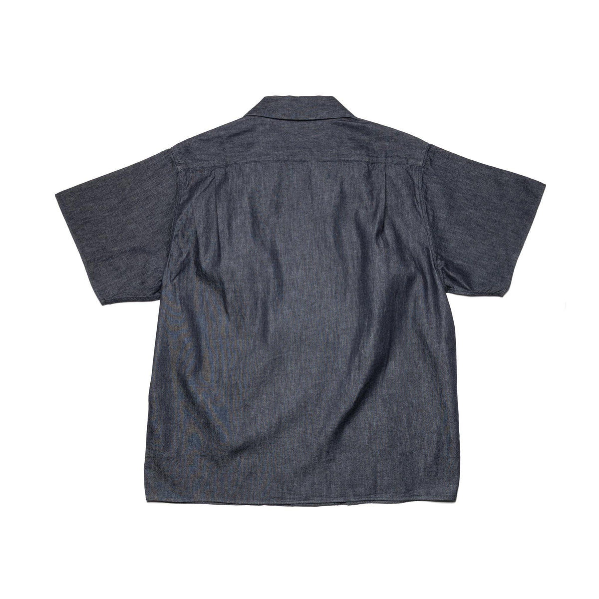 4100-2 Denim Open Collar S/S Shirt - Indigo