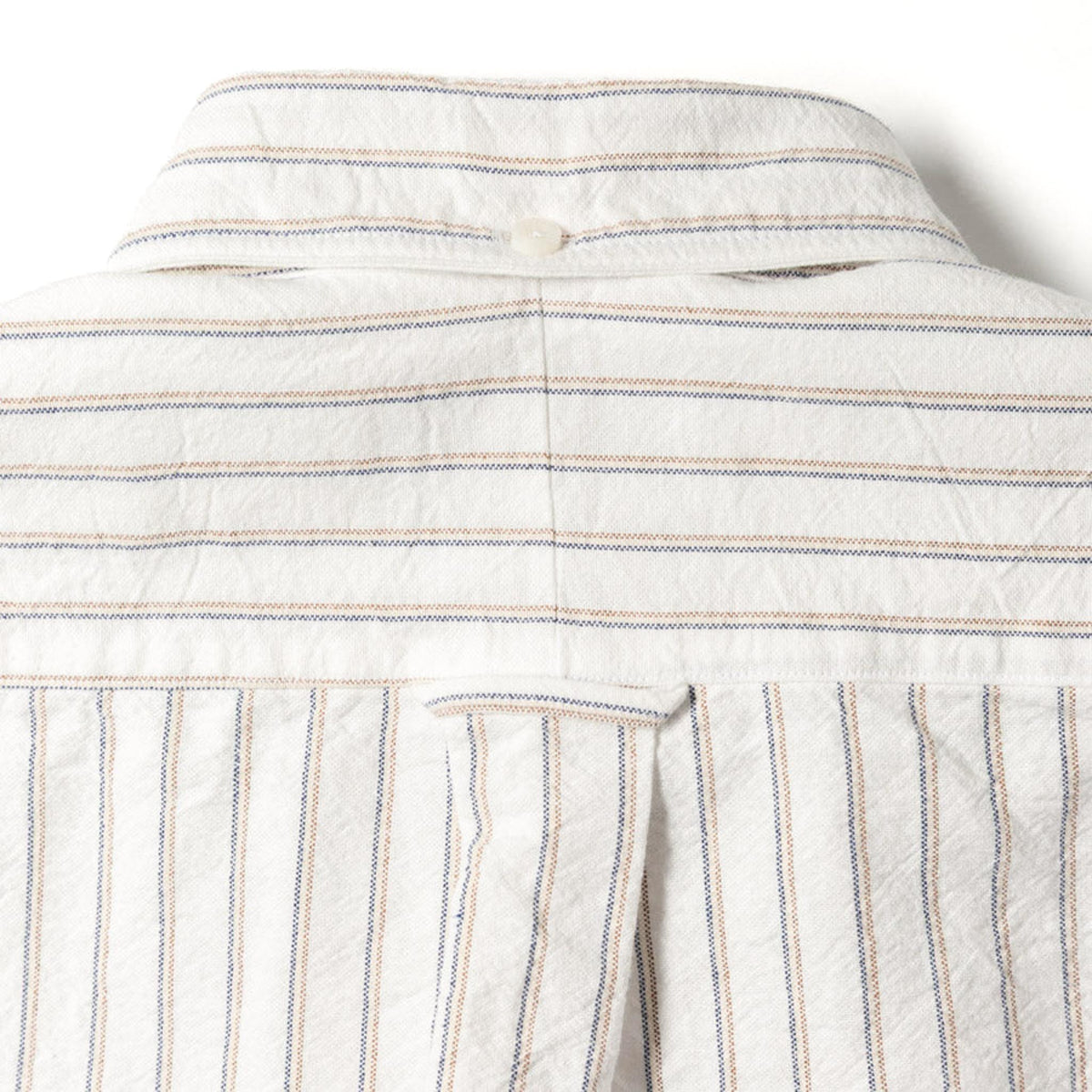 White Striped Japanese Oxford