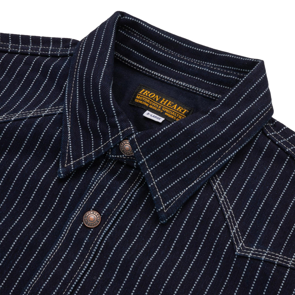 IHSH-227-IND 12oz Wabash CPO Shirt - Indigo