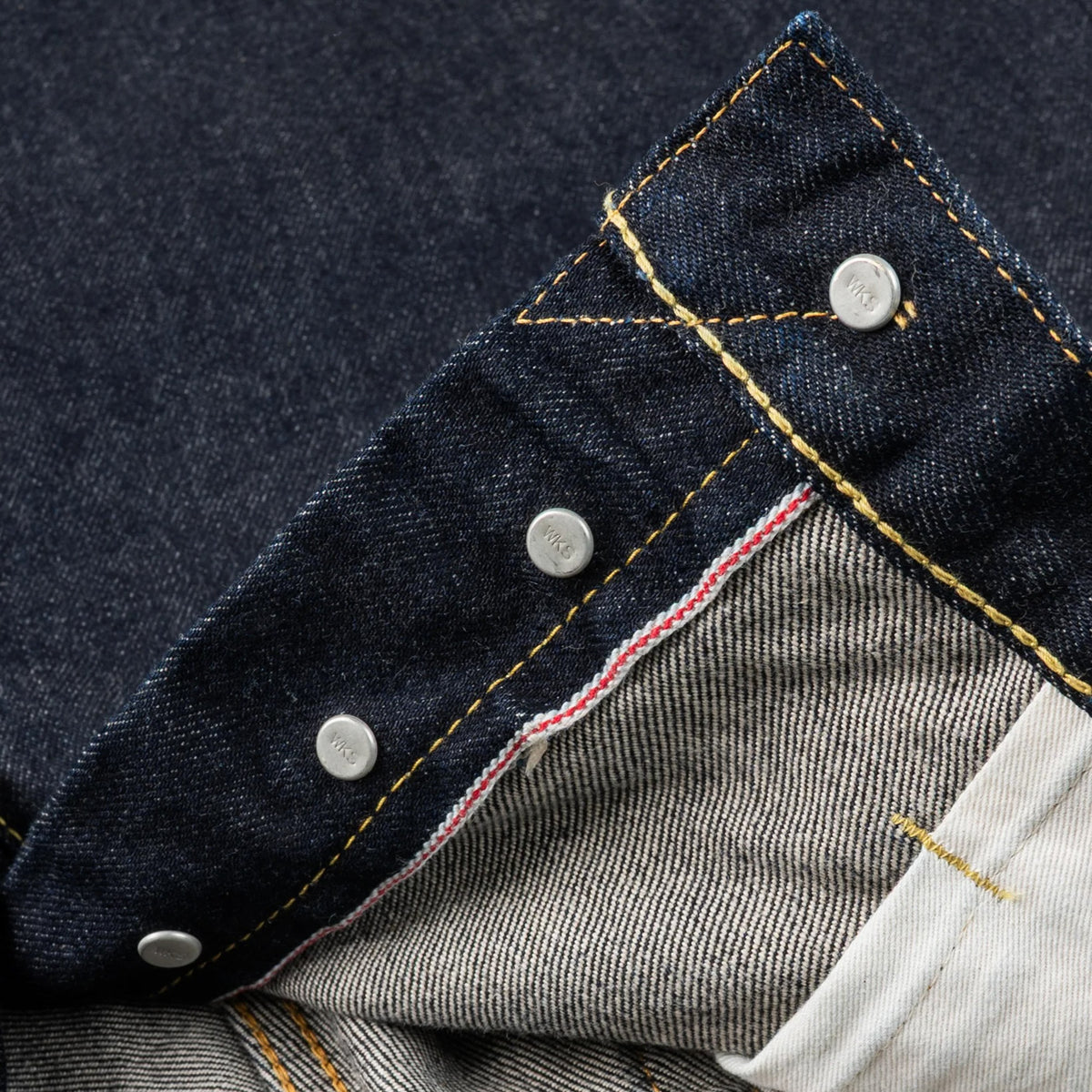 IH-1955S-142 14oz Selvedge Denim "1955" Vintage Tapered Cut Jeans - Indigo