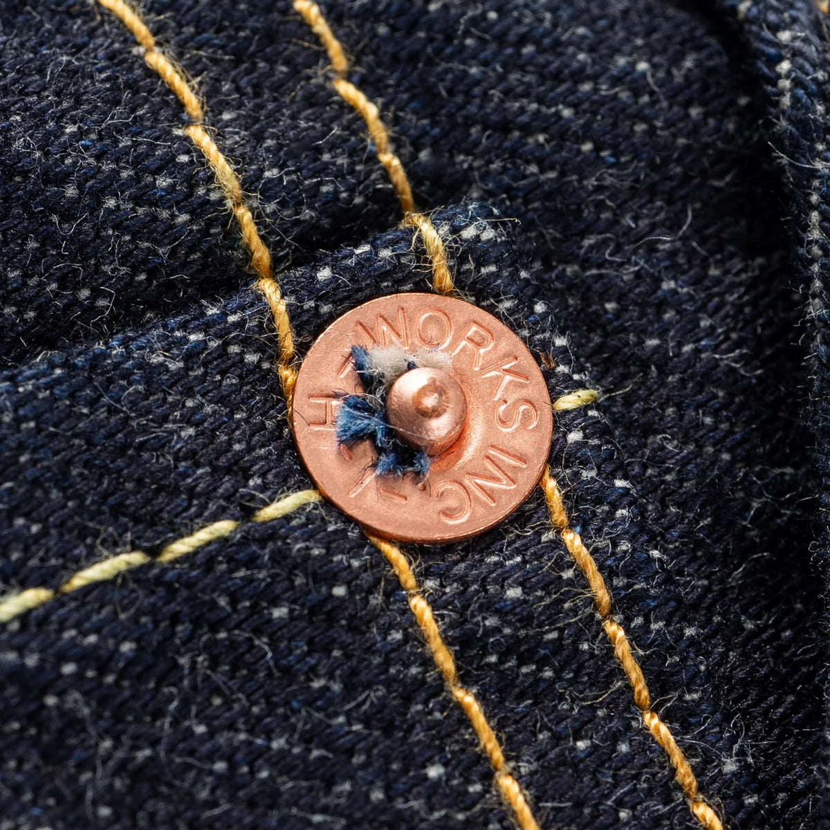 IH-1955S-142 14oz Selvedge Denim "1955" Vintage Tapered Cut Jeans - Indigo
