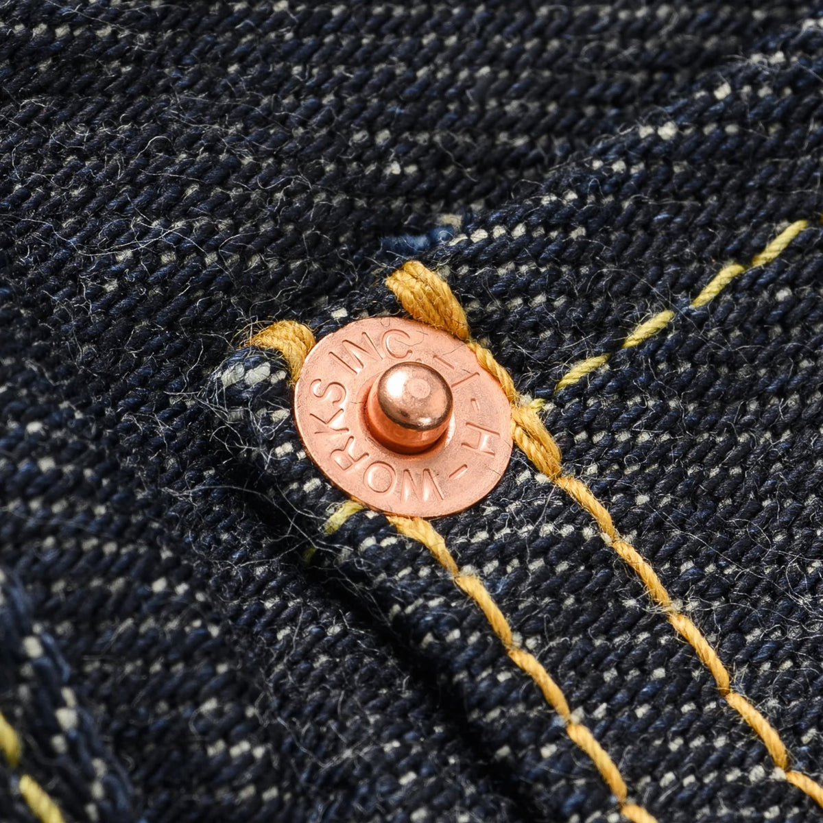 IH-555S-21 21oz Selvedge Denim Slim Cut Jeans - Indigo