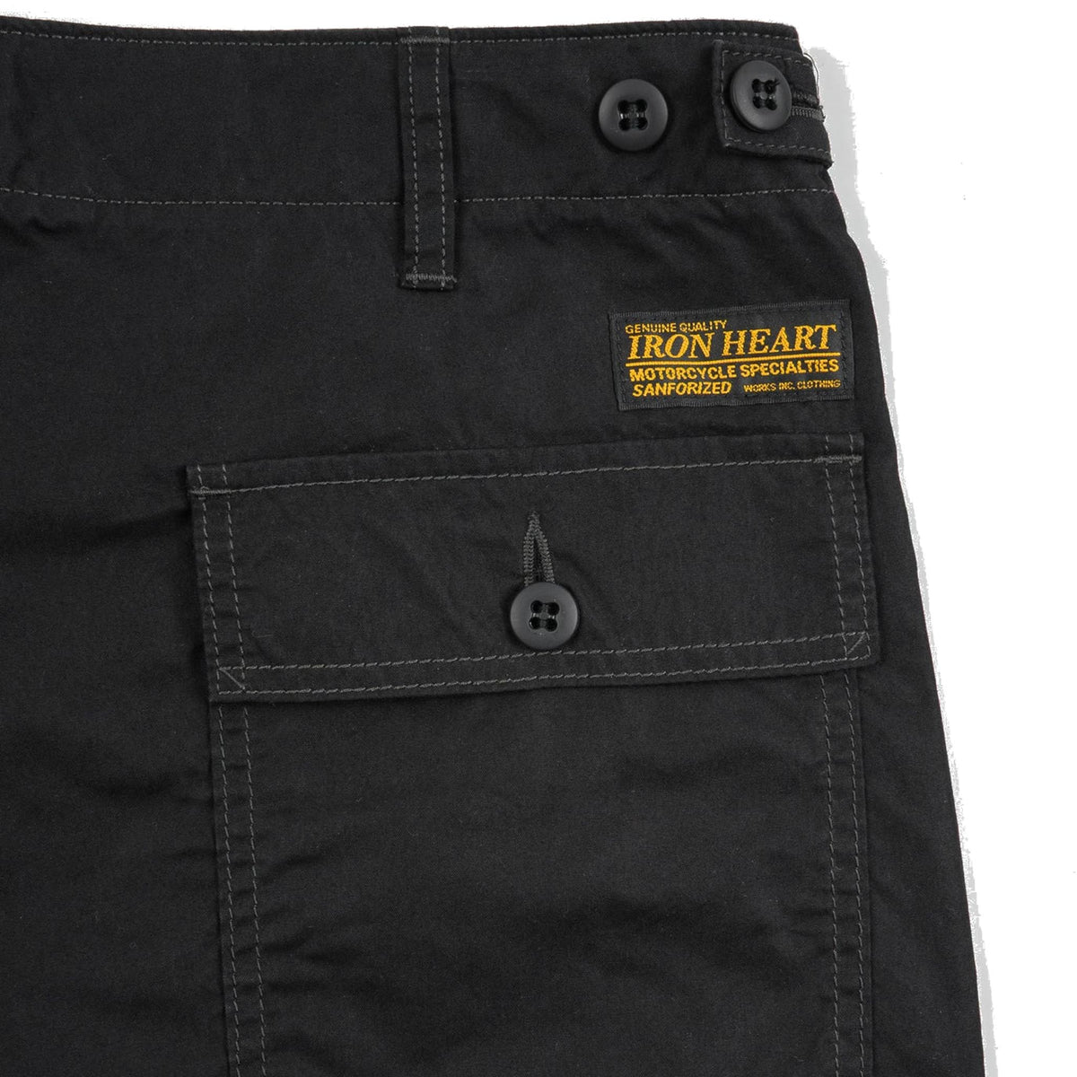 IH-745-BLK 4oz Cotton/Nylon Baker Pants - Black