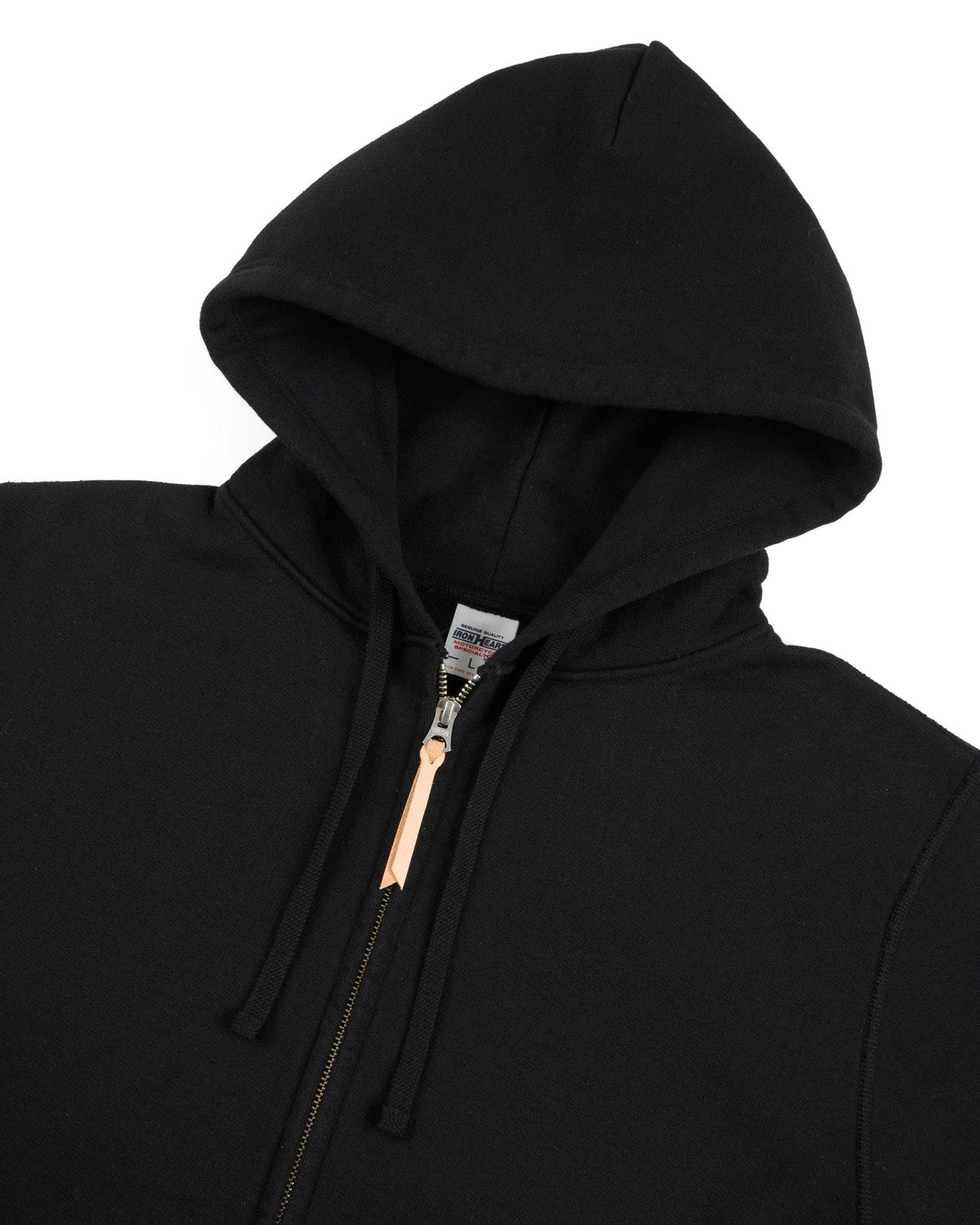 IHSW-82L-BLK 14oz Ultra Heavyweight Loopwheel Cotton Zip Up Hoodie - Black