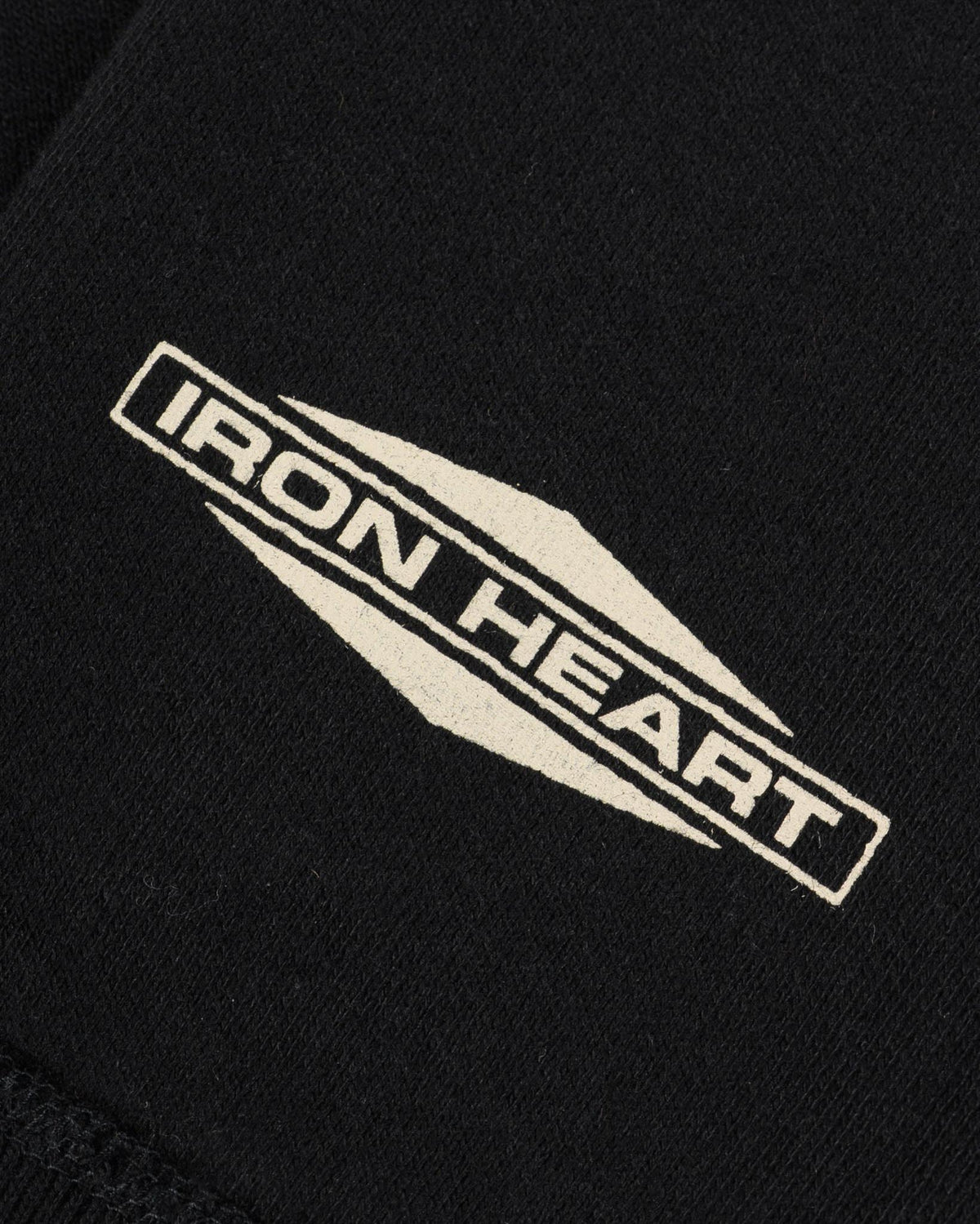 IHSW-82L-BLK 14oz Ultra Heavyweight Loopwheel Cotton Zip Up Hoodie - Black