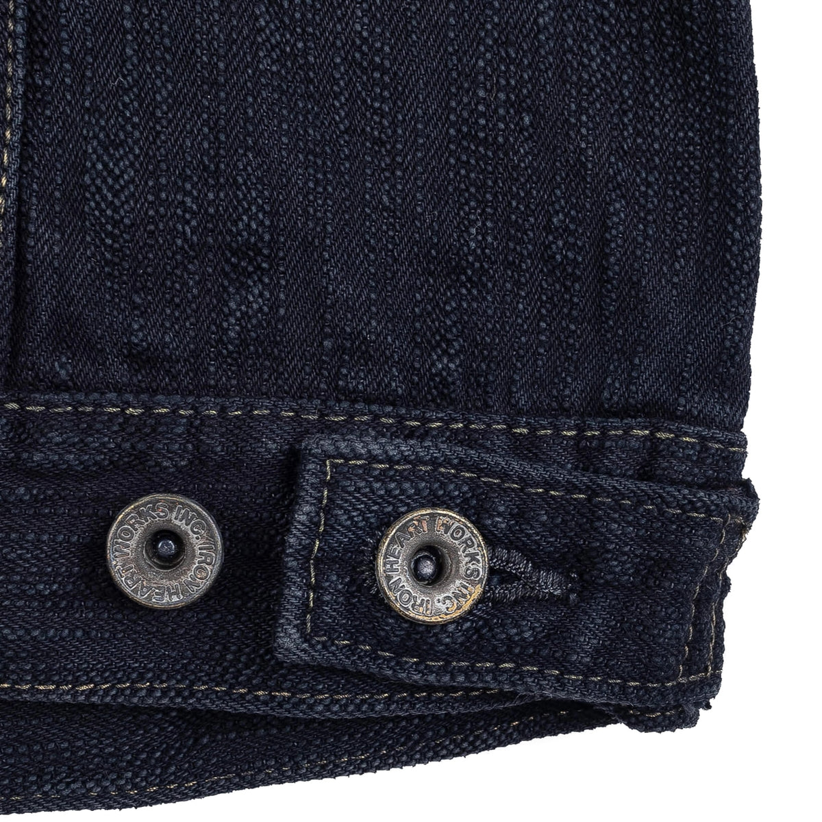 IH-526J-SLBod 16oz Slubby Selvedge Denim Type III Jacket - Indigo Overdyed Black