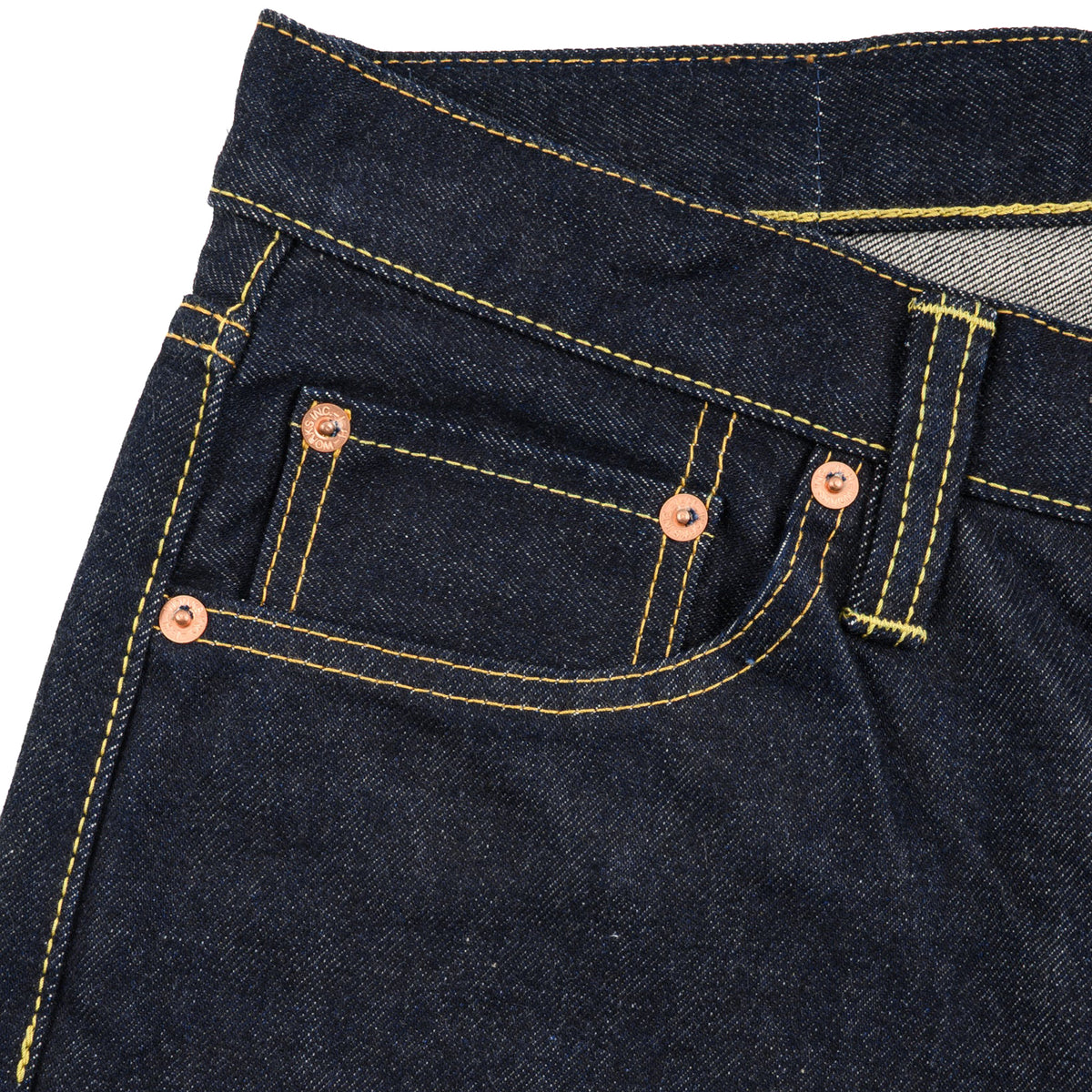 IH-555S-142 14oz Selvedge Denim Slim Cut Jeans - Indigo