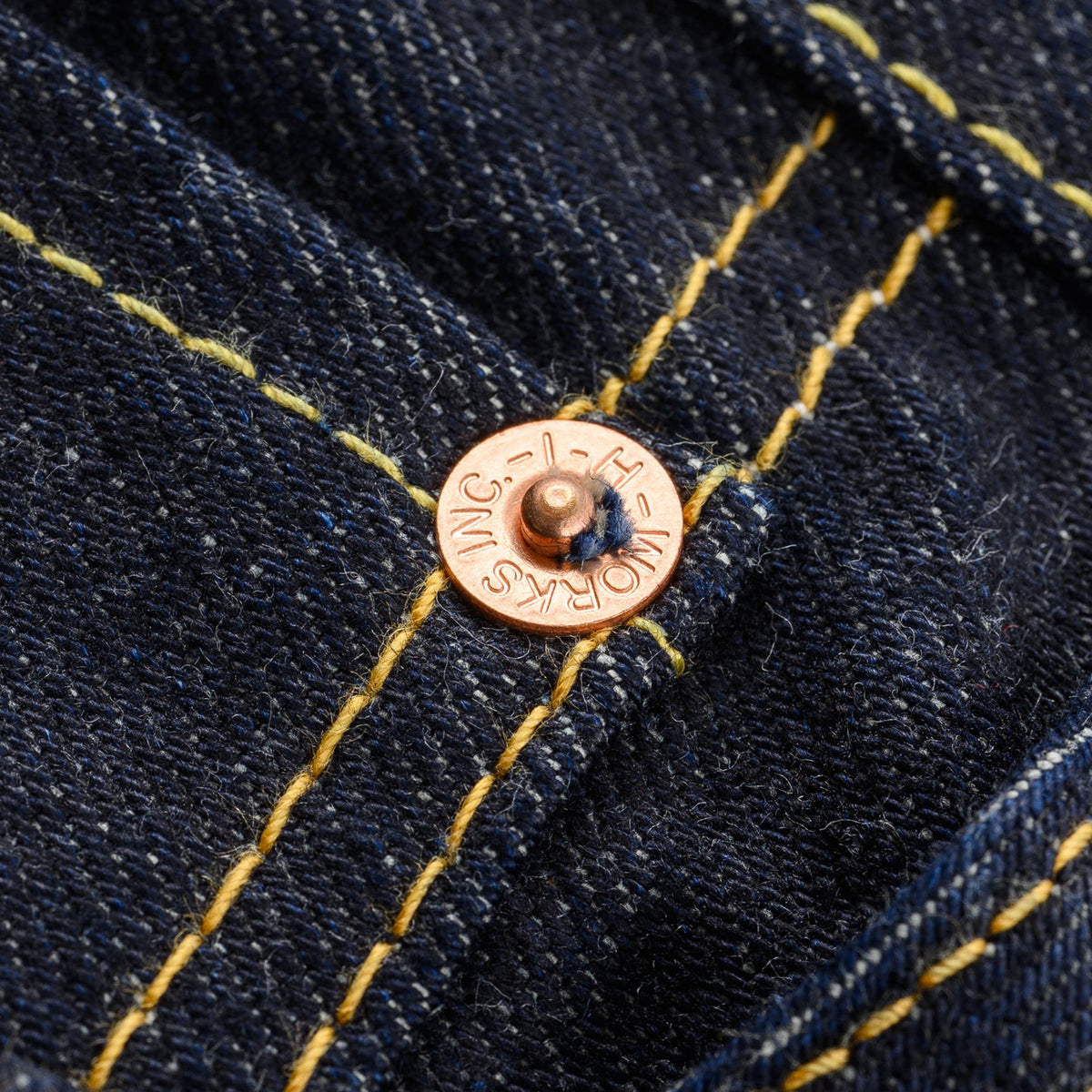 IH-555S-142 14oz Selvedge Denim Slim Cut Jeans - Indigo