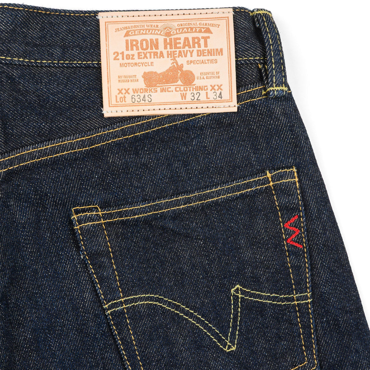 IH-634S 21oz Selvedge Denim Straight Cut Jeans - Indigo