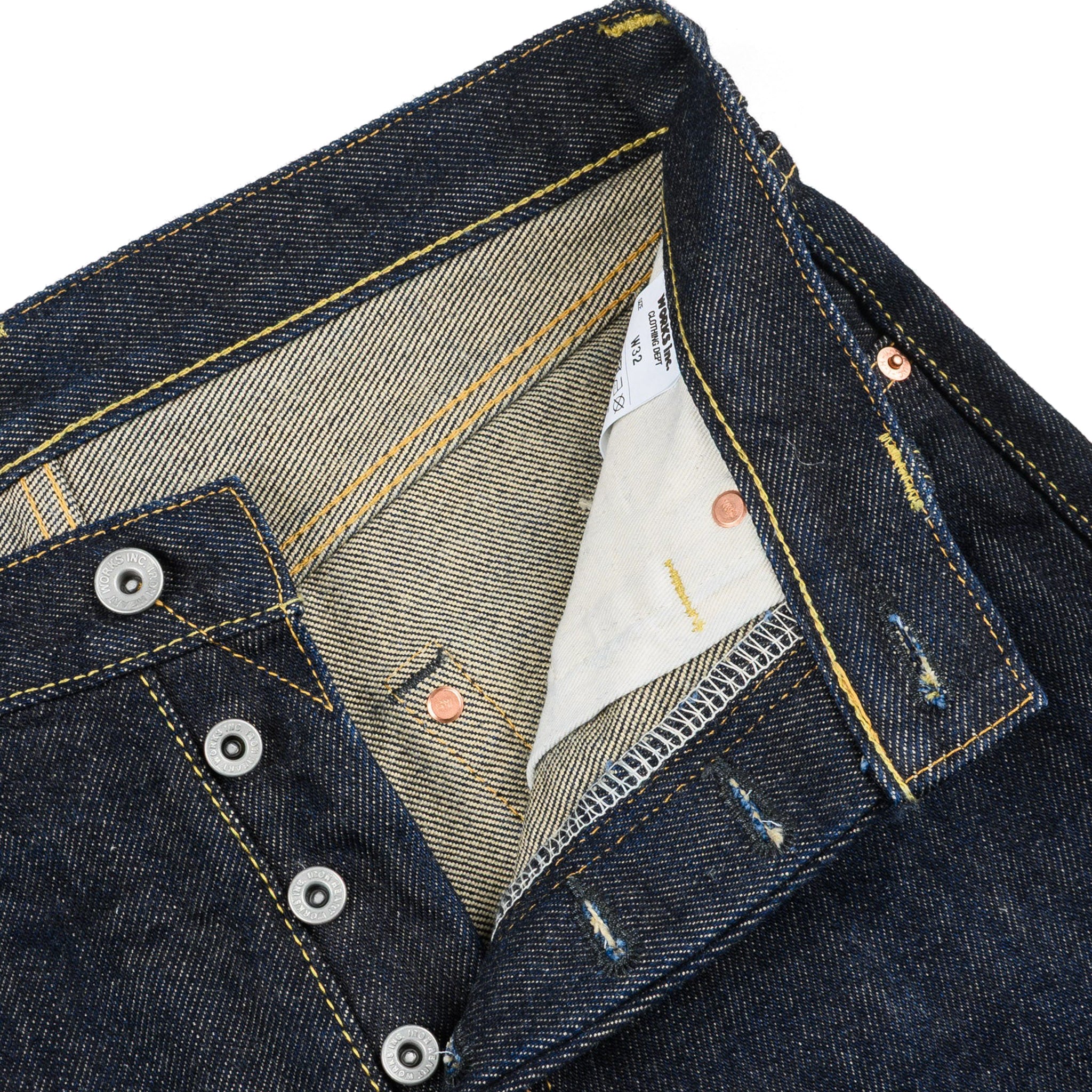 IH-634S 21oz Selvedge Denim Straight Cut Jeans - Indigo