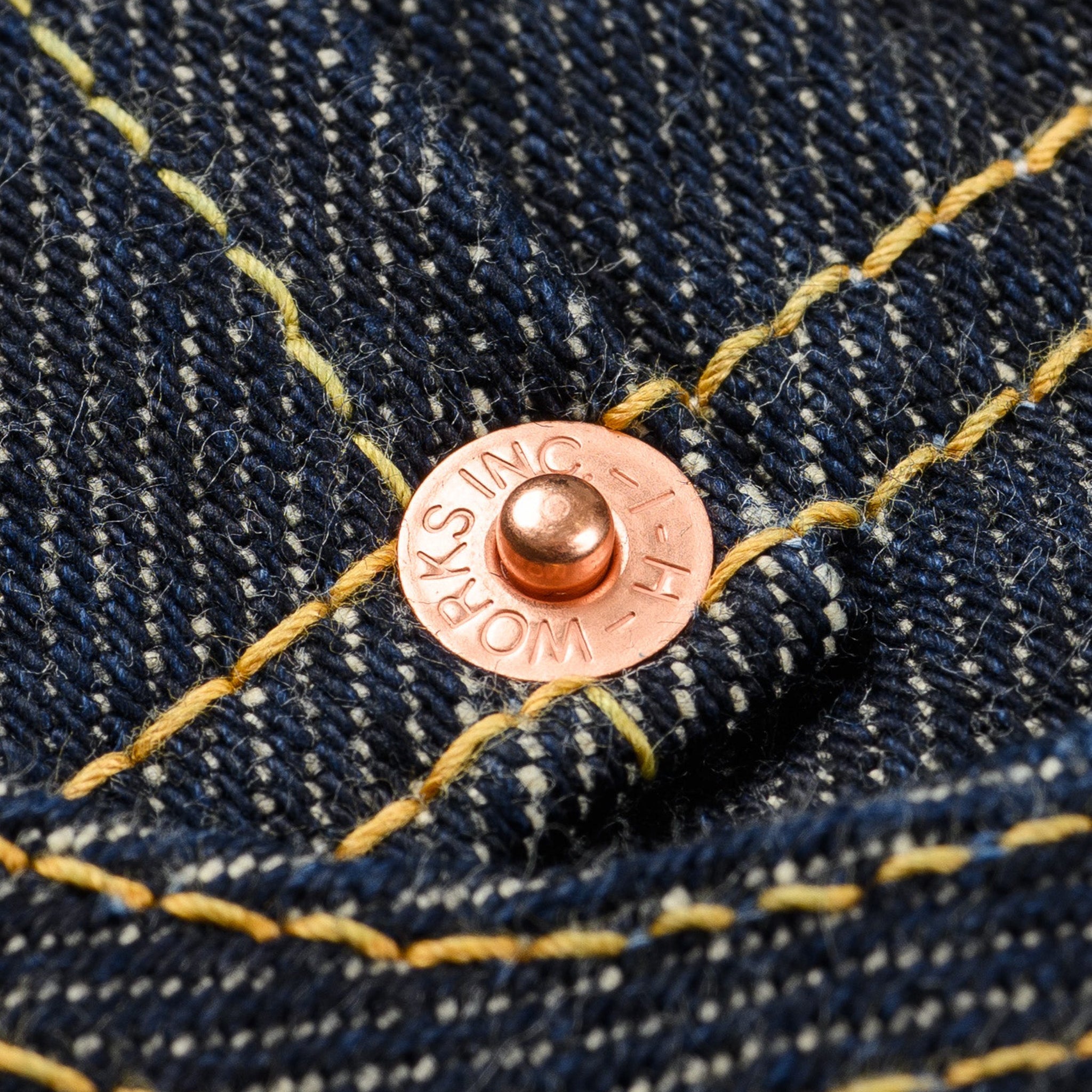 IH-634S 21oz Selvedge Denim Straight Cut Jeans - Indigo