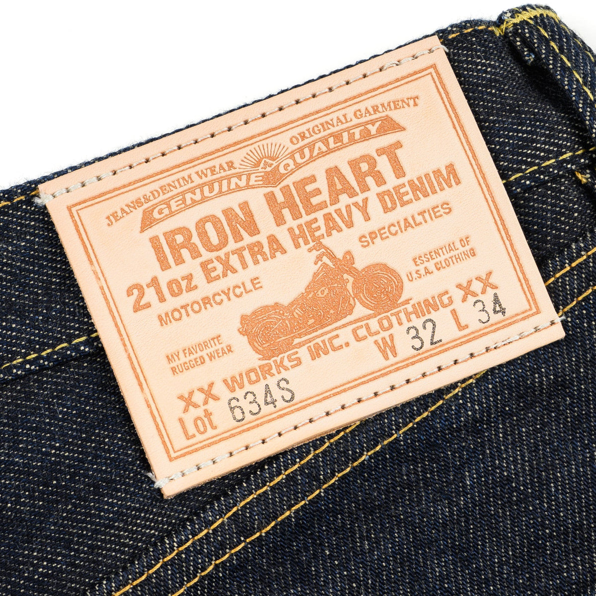 IH-634S 21oz Selvedge Denim Straight Cut Jeans - Indigo