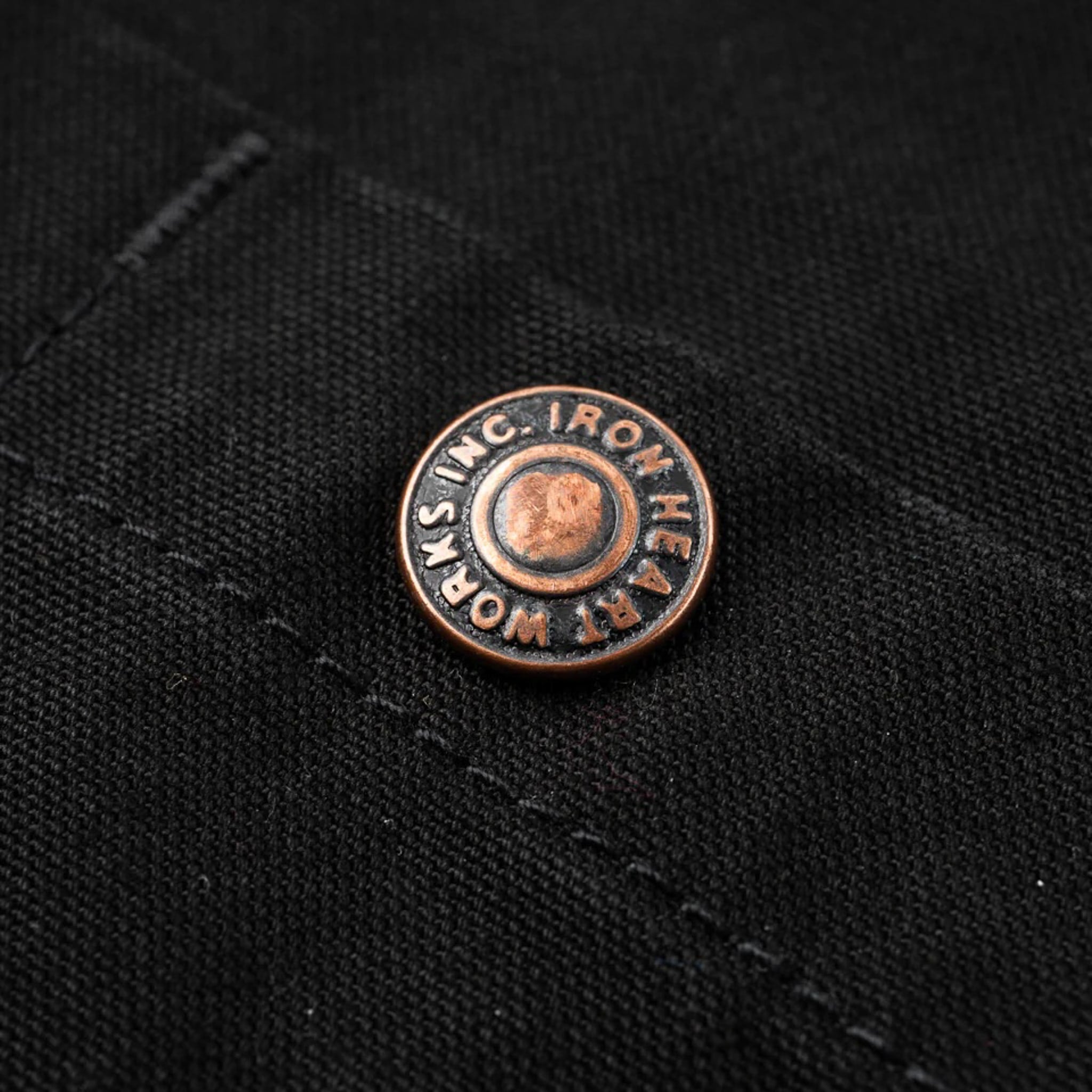 IHJ-148-BLK 10oz Kurashikizome® Organic Cotton Duck Chore Jacket - Black