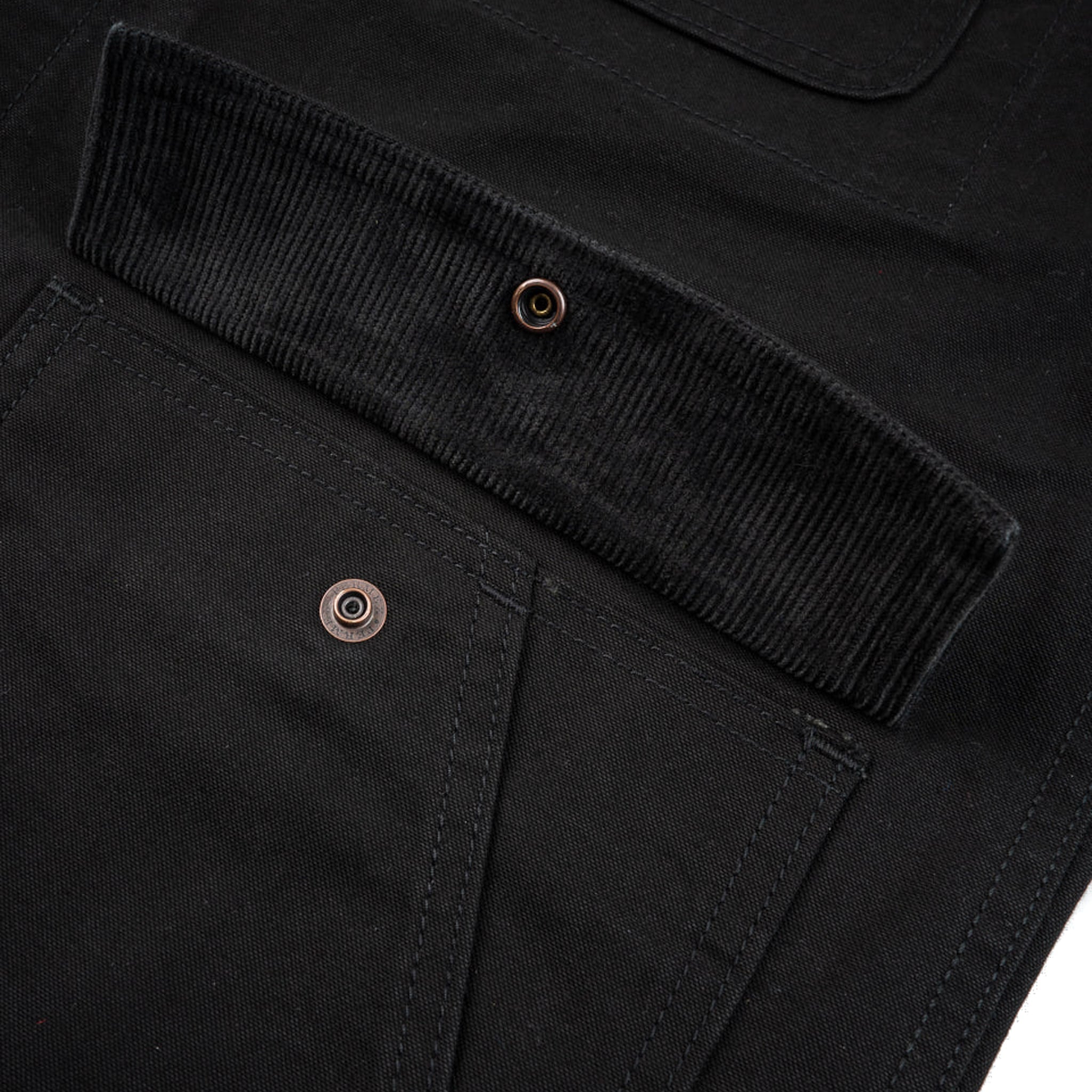 IHJ-148-BLK 10oz Kurashikizome® Organic Cotton Duck Chore Jacket - Black
