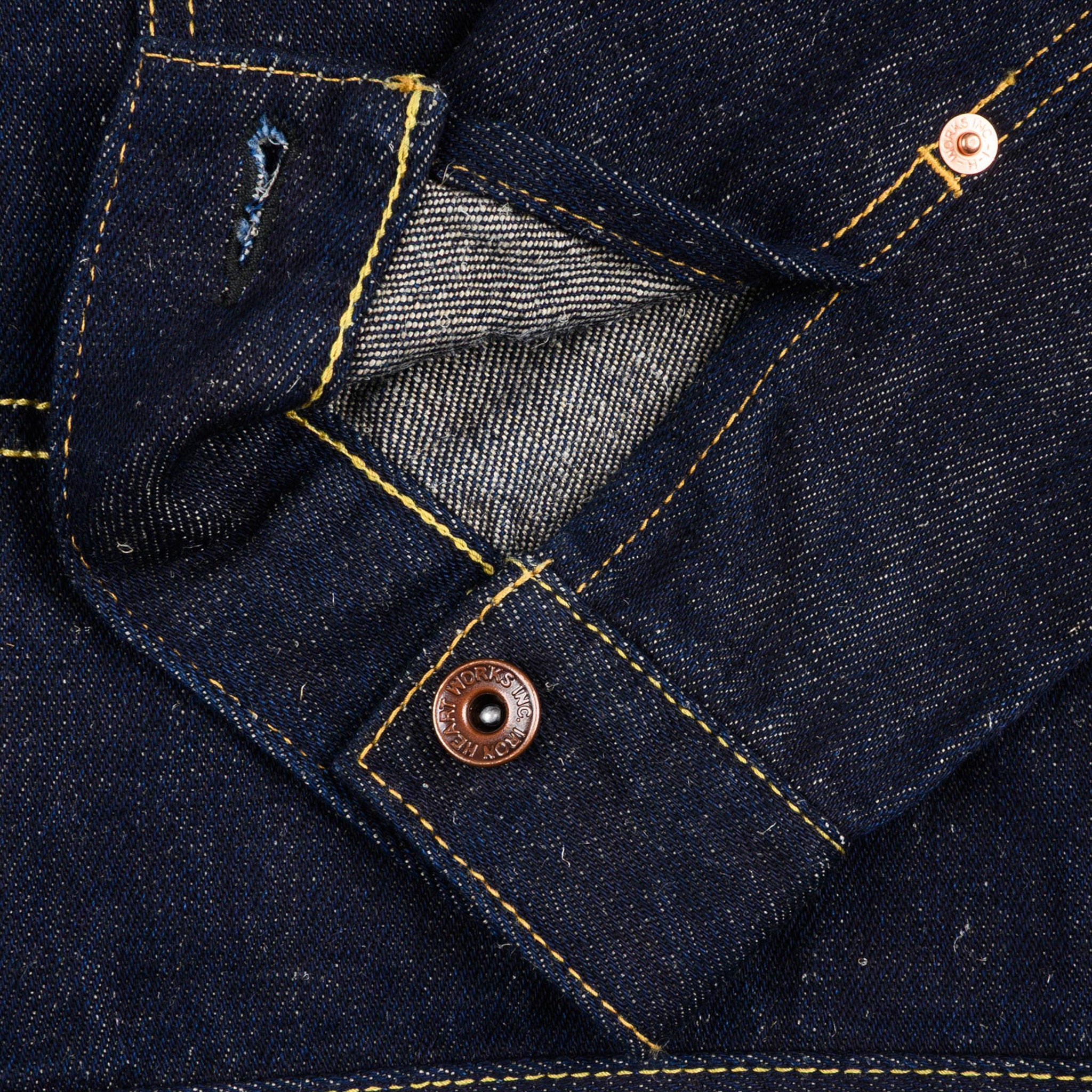 IHJ-163-IND 14oz Cotton/Linen Denim Type II Jacket - Indigo